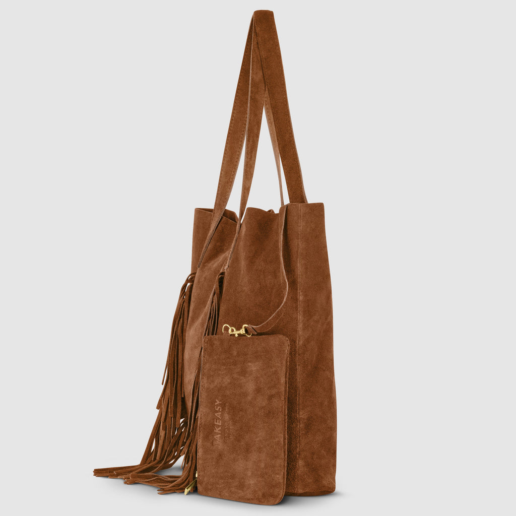 Italian Genuine Suede Tote Bag 272522