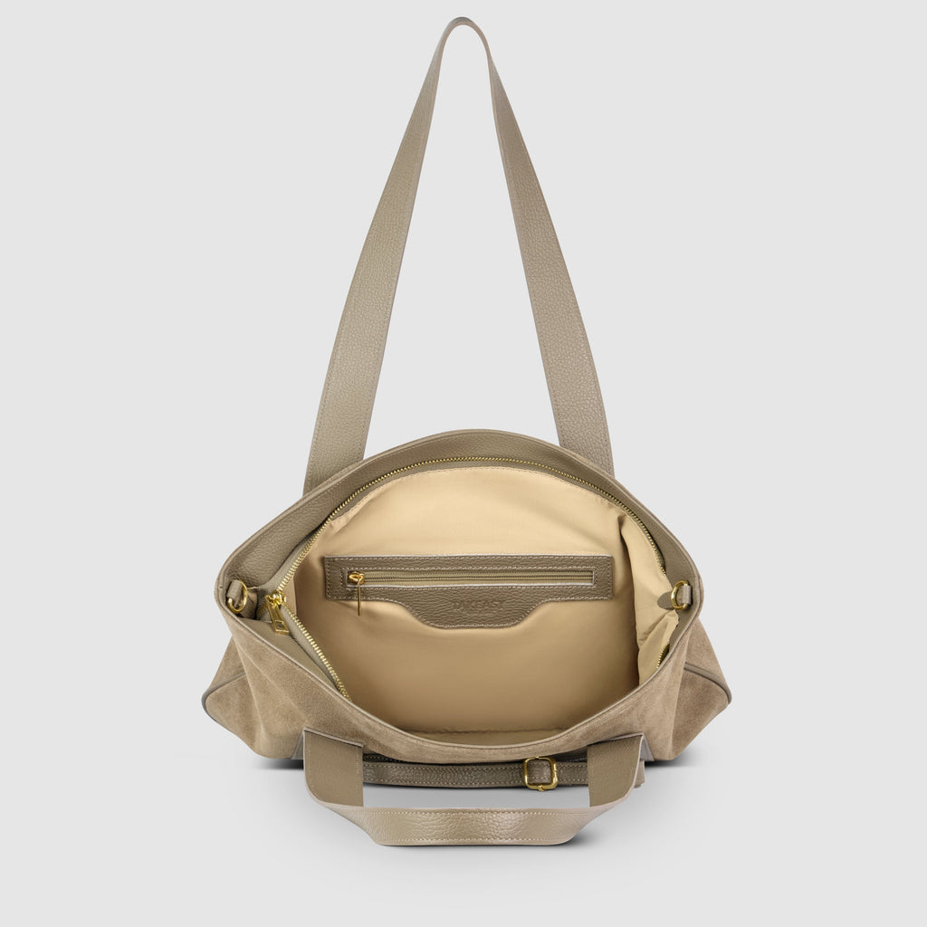 Italian Genuine Suede Tote Bag 282613