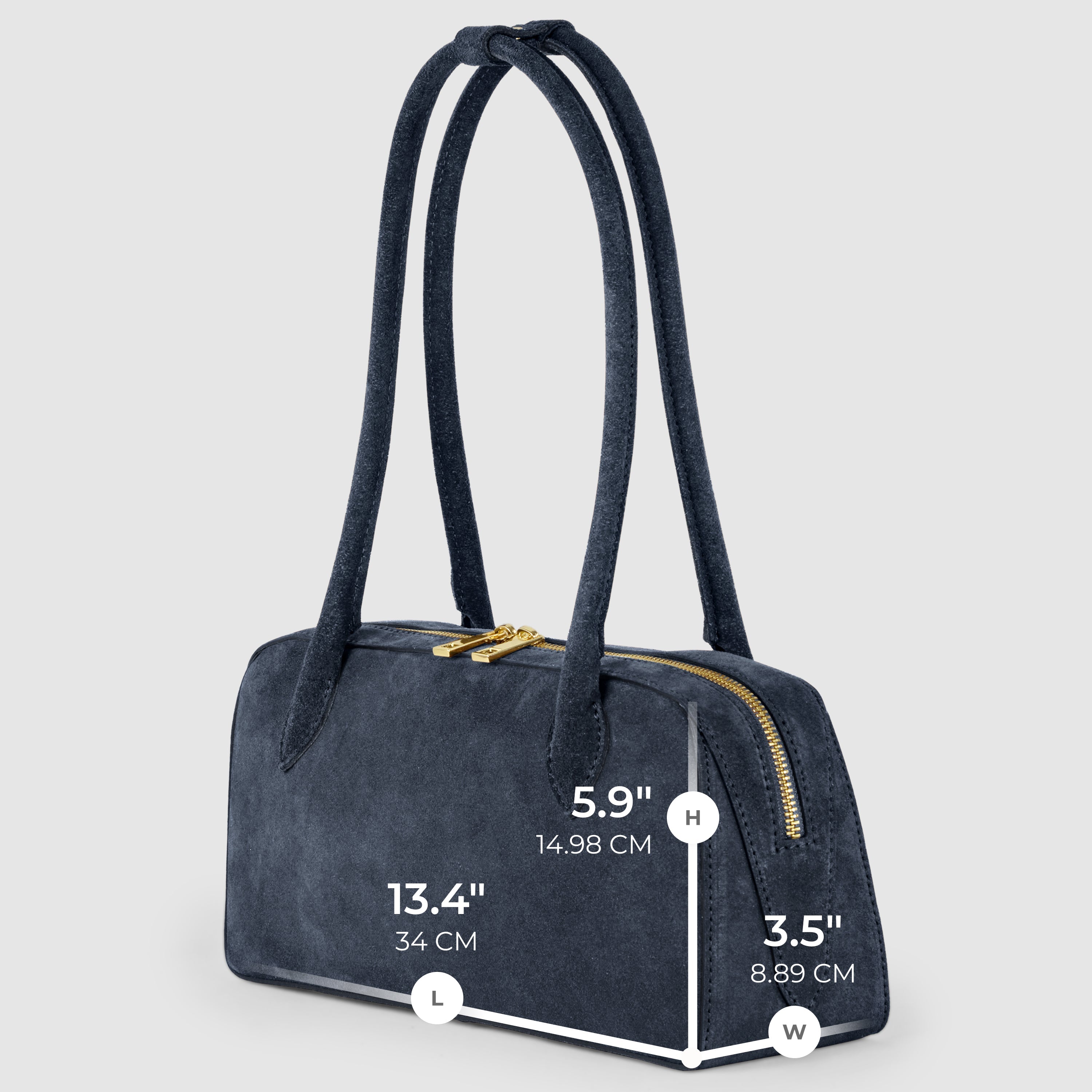 Italian Genuine Suede Shoulder Bag 272511