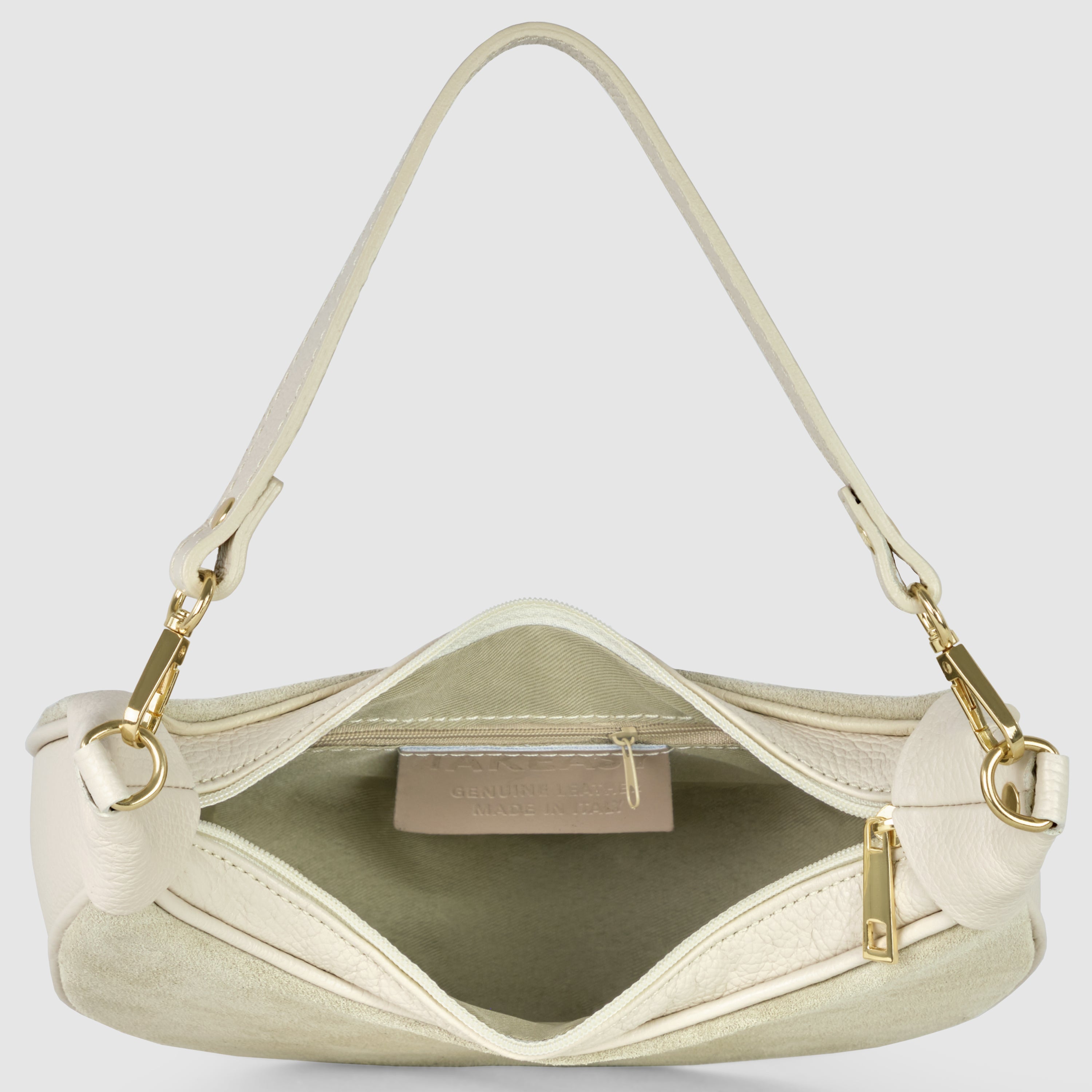 Italian Genuine Suede & Calf Leather Shoulder Bag 222024