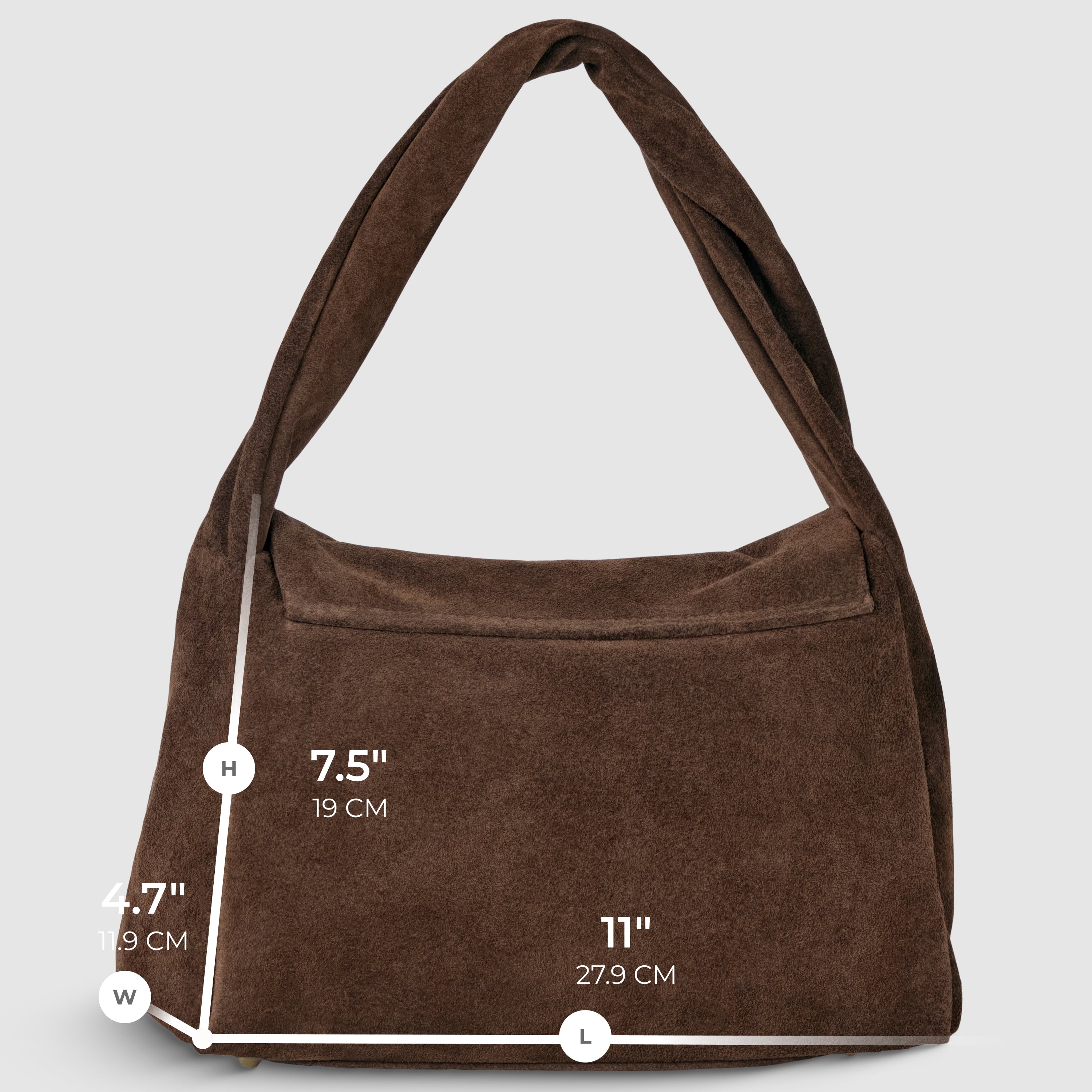 Italian Genuine Suede Top-Handle Bag 262495