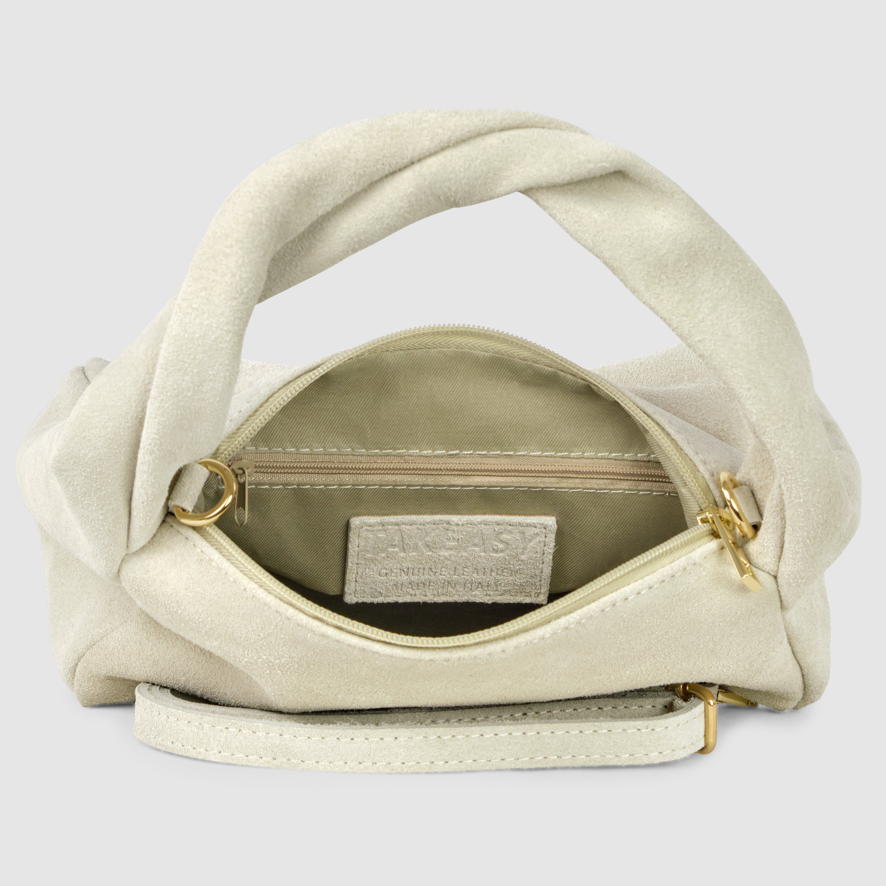 Italian Genuine Suede Top-Handle Bag 262495