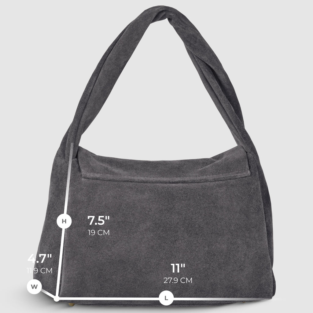 Italian Genuine Suede Top-Handle Bag 262495