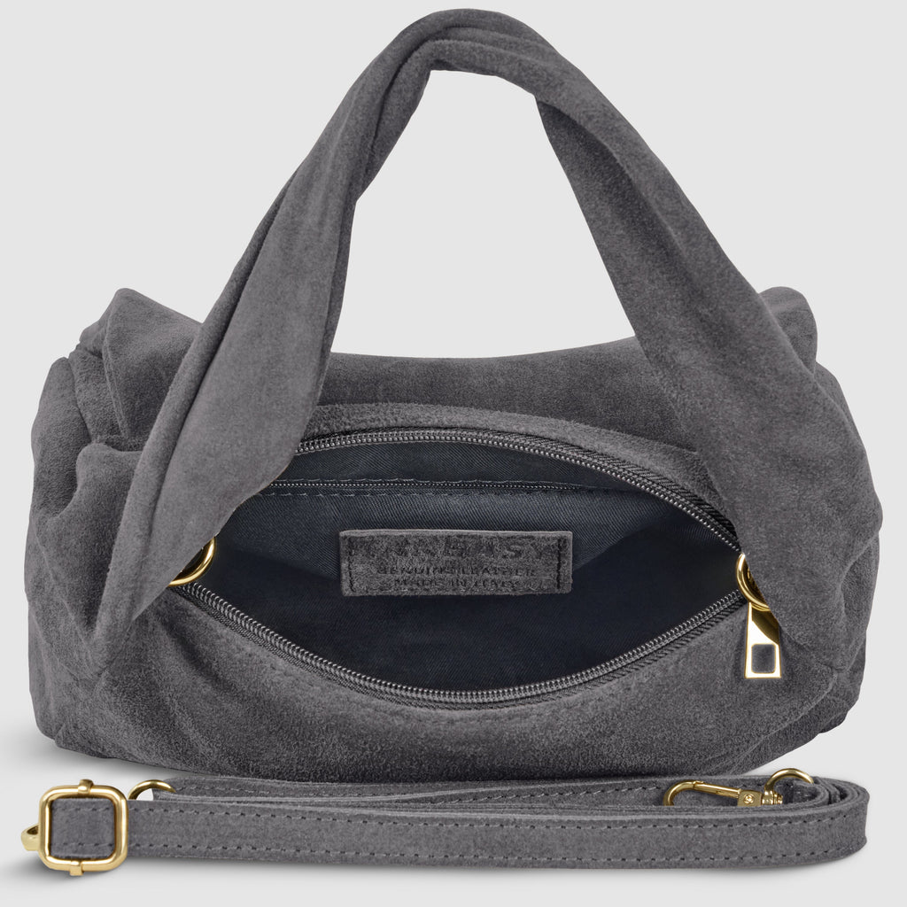 Italian Genuine Suede Top-Handle Bag 262495