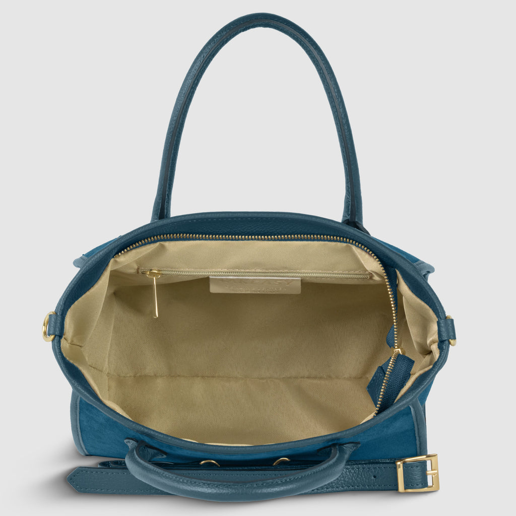 Italian Genuine Suede Top-Handle Bag 292711