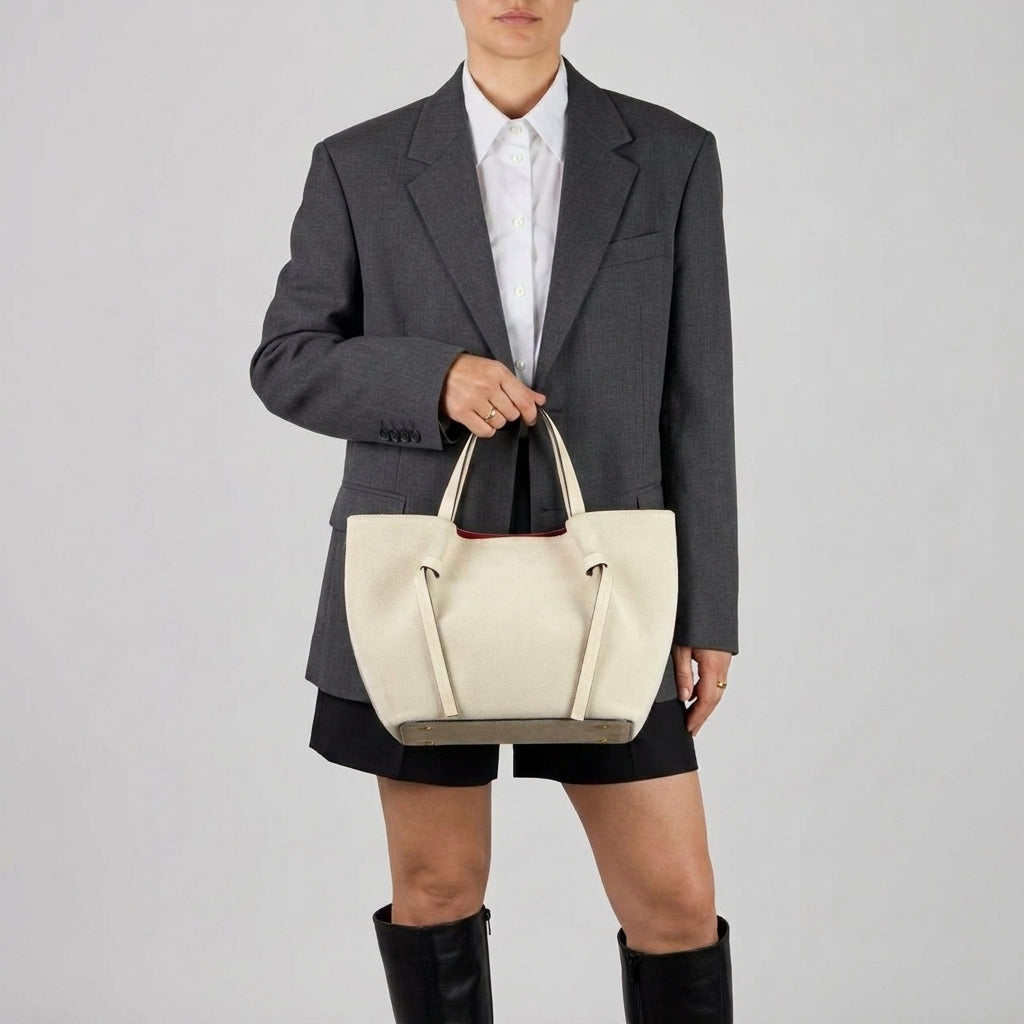 Italian Genuine Suede Tote Bag 292730