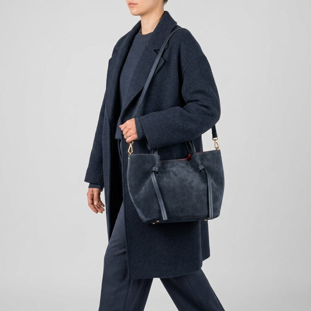 Italian Genuine Suede Tote Bag 292730