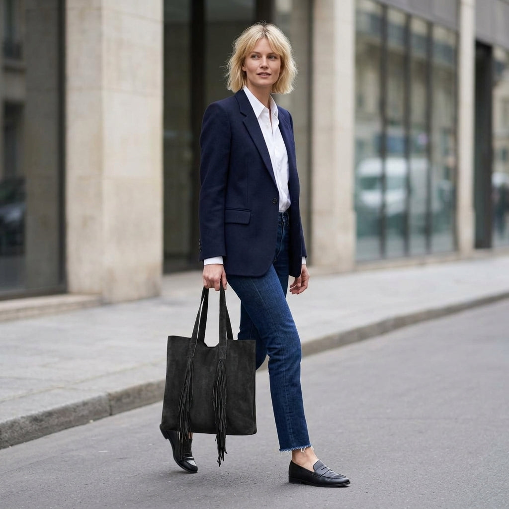 Italian Genuine Suede Tote Bag 272522