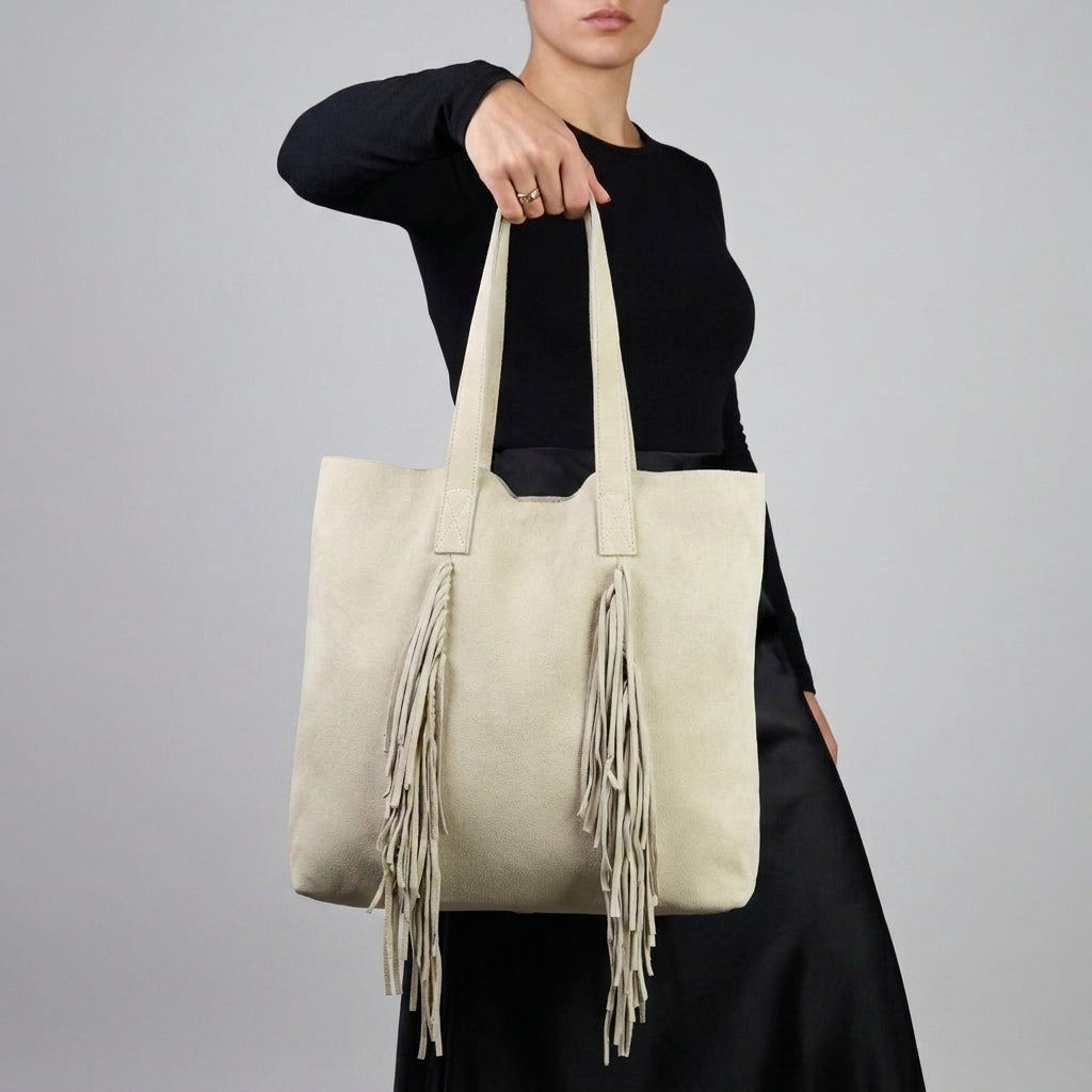 Italian Genuine Suede Tote Bag 272522
