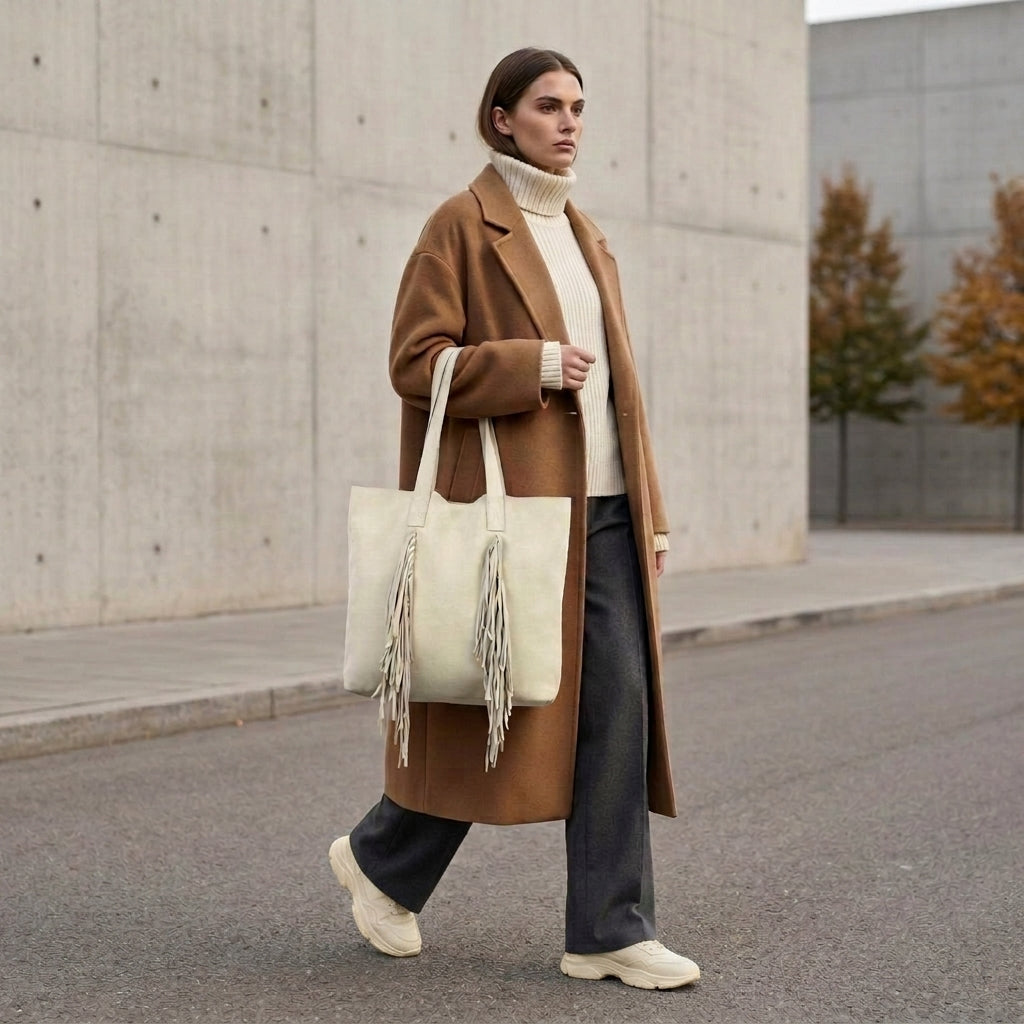 Italian Genuine Suede Tote Bag 272522
