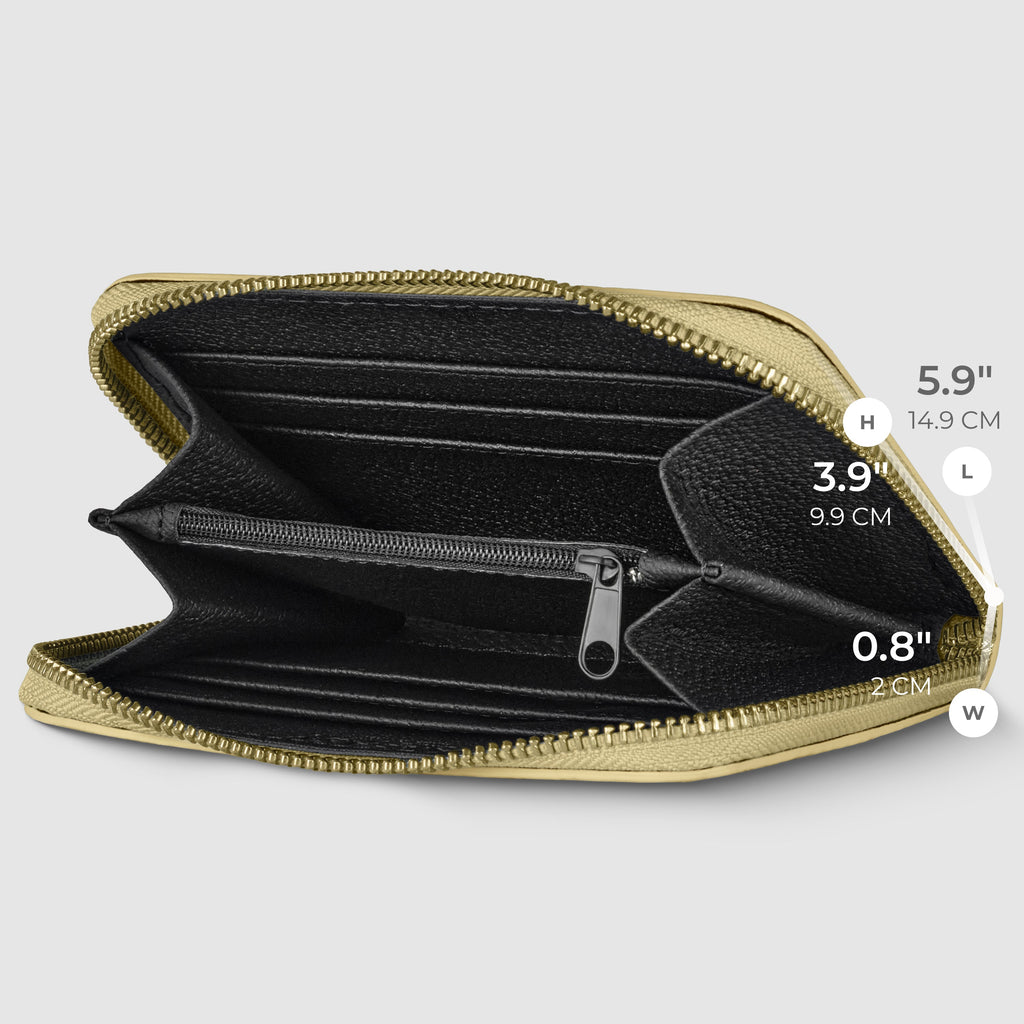 Italian Genuine Weave Metallic Suede Wallet 650988
