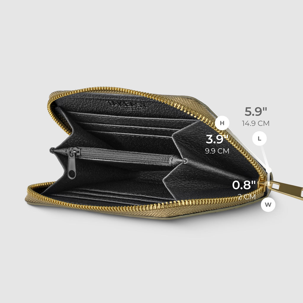 Italian Genuine Weave Metallic Suede Wallet 650988