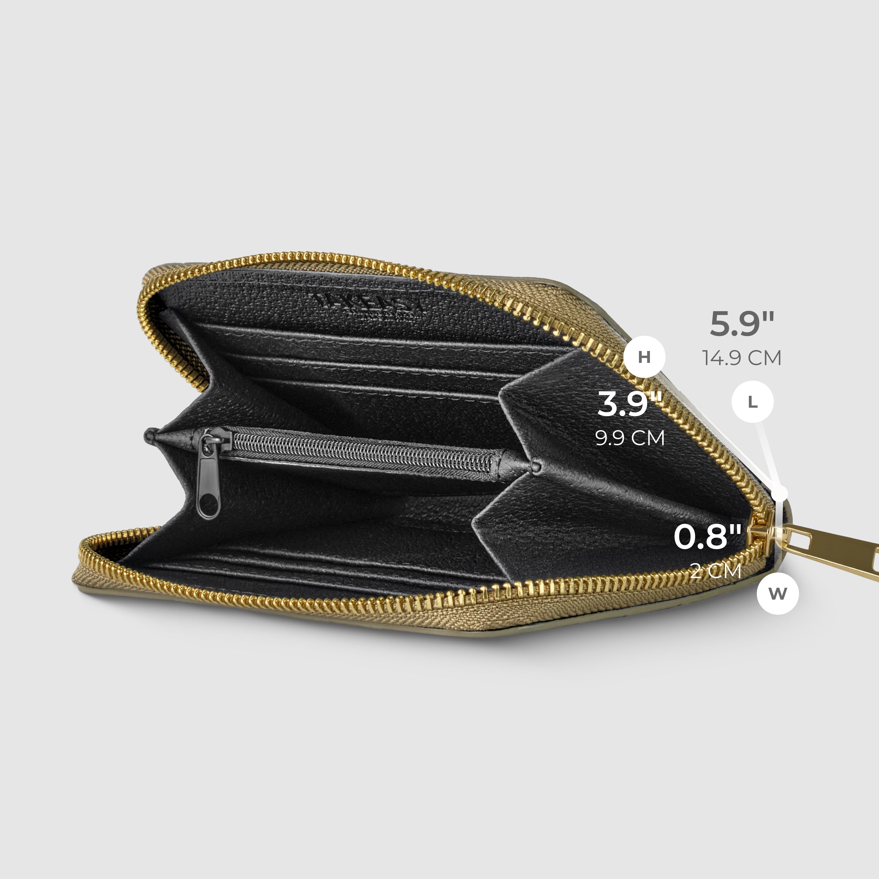 Italian Genuine Weave Metallic Suede Wallet 650988