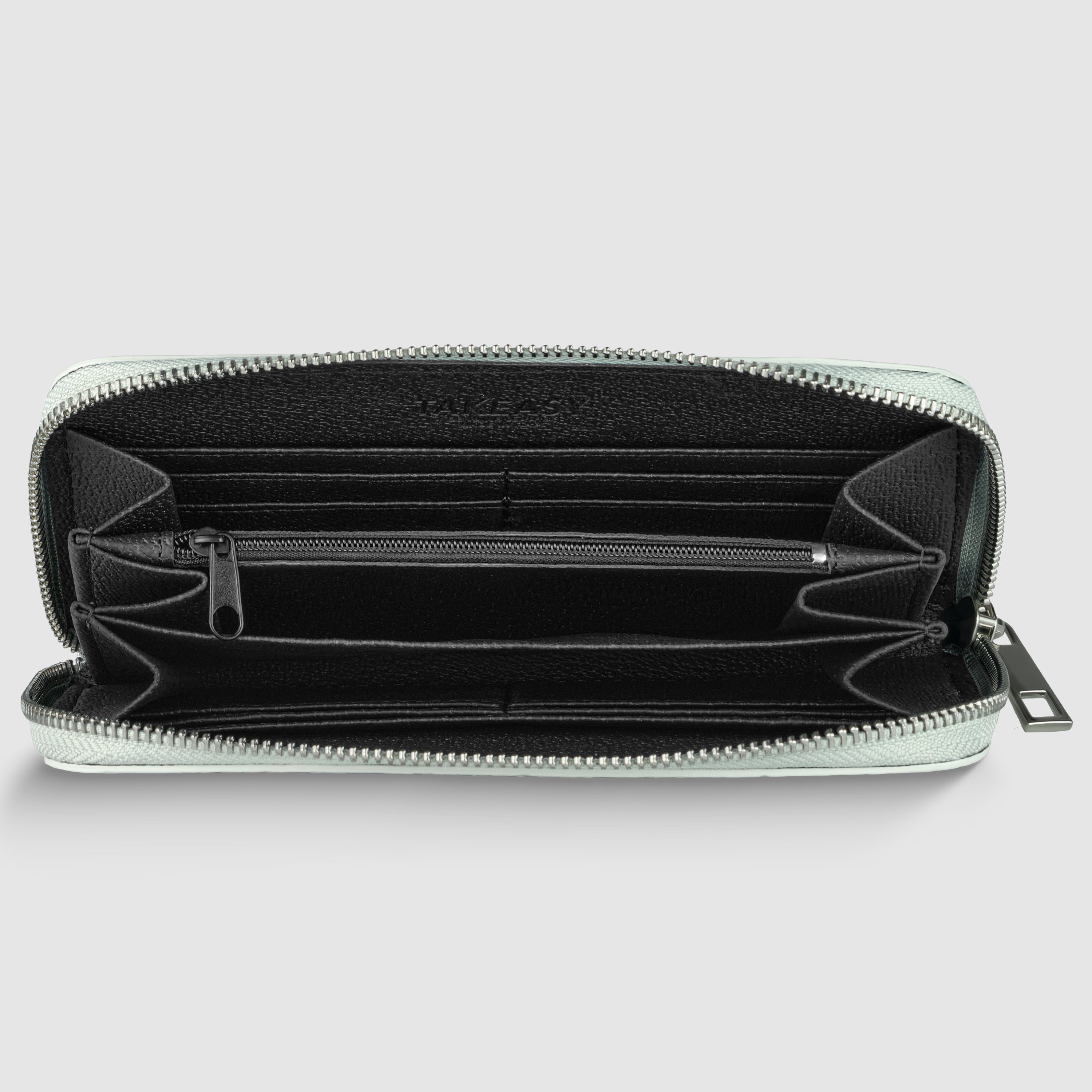 Italian Genuine Weave Metallic Suede Wallet 651088