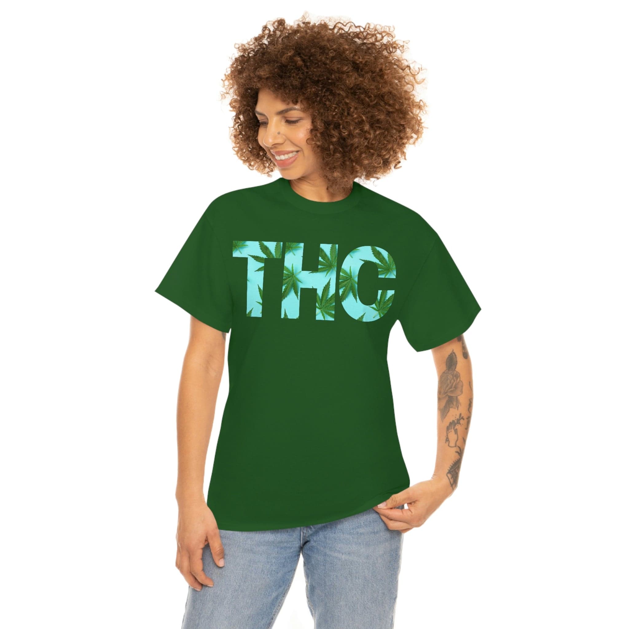 Turquoise THC Tee