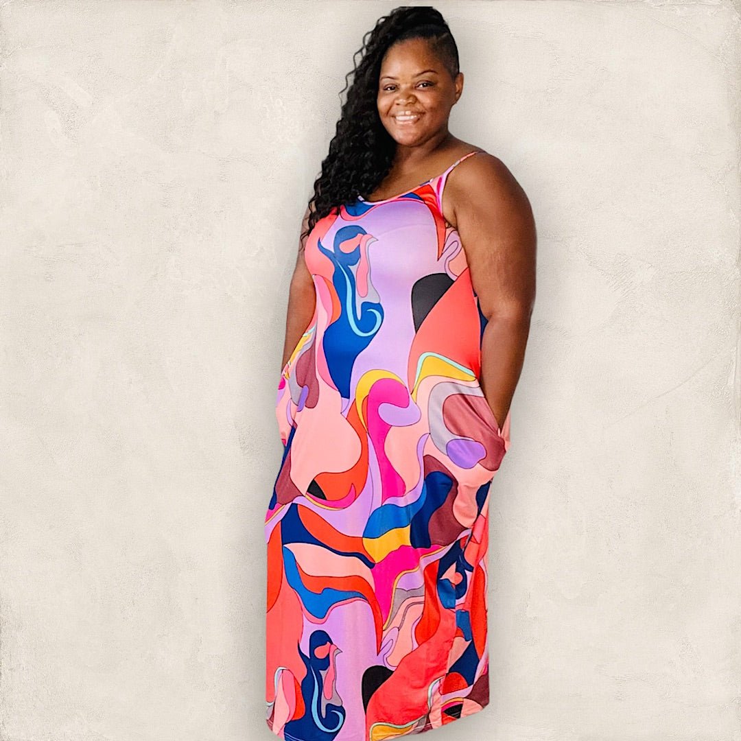 The Yanna Abstract Maxi Dress
