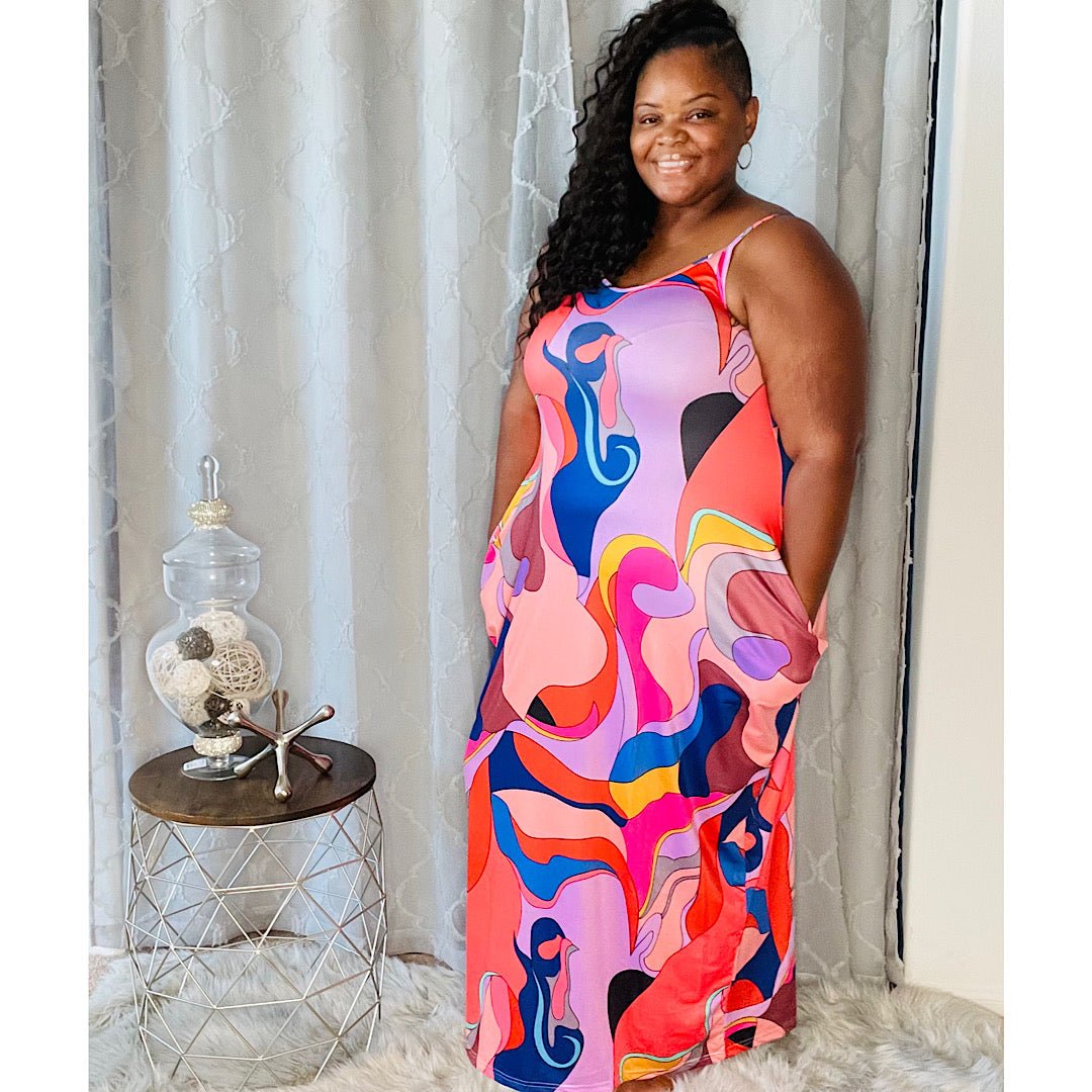 The Yanna Abstract Maxi Dress