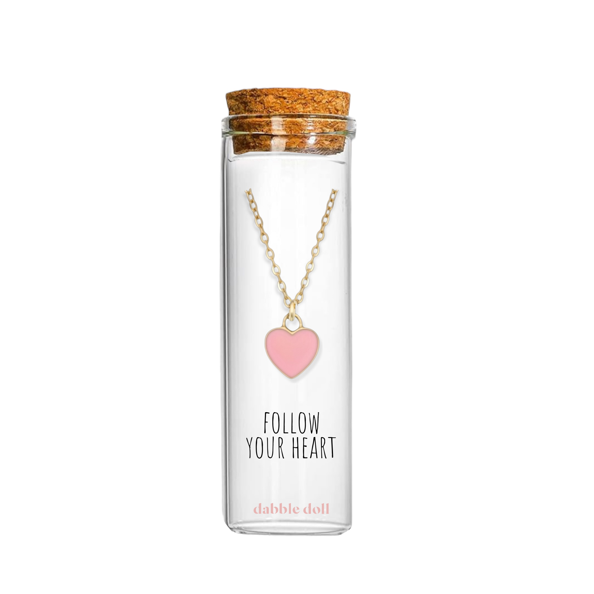 Heart Necklace, Message in a Bottle