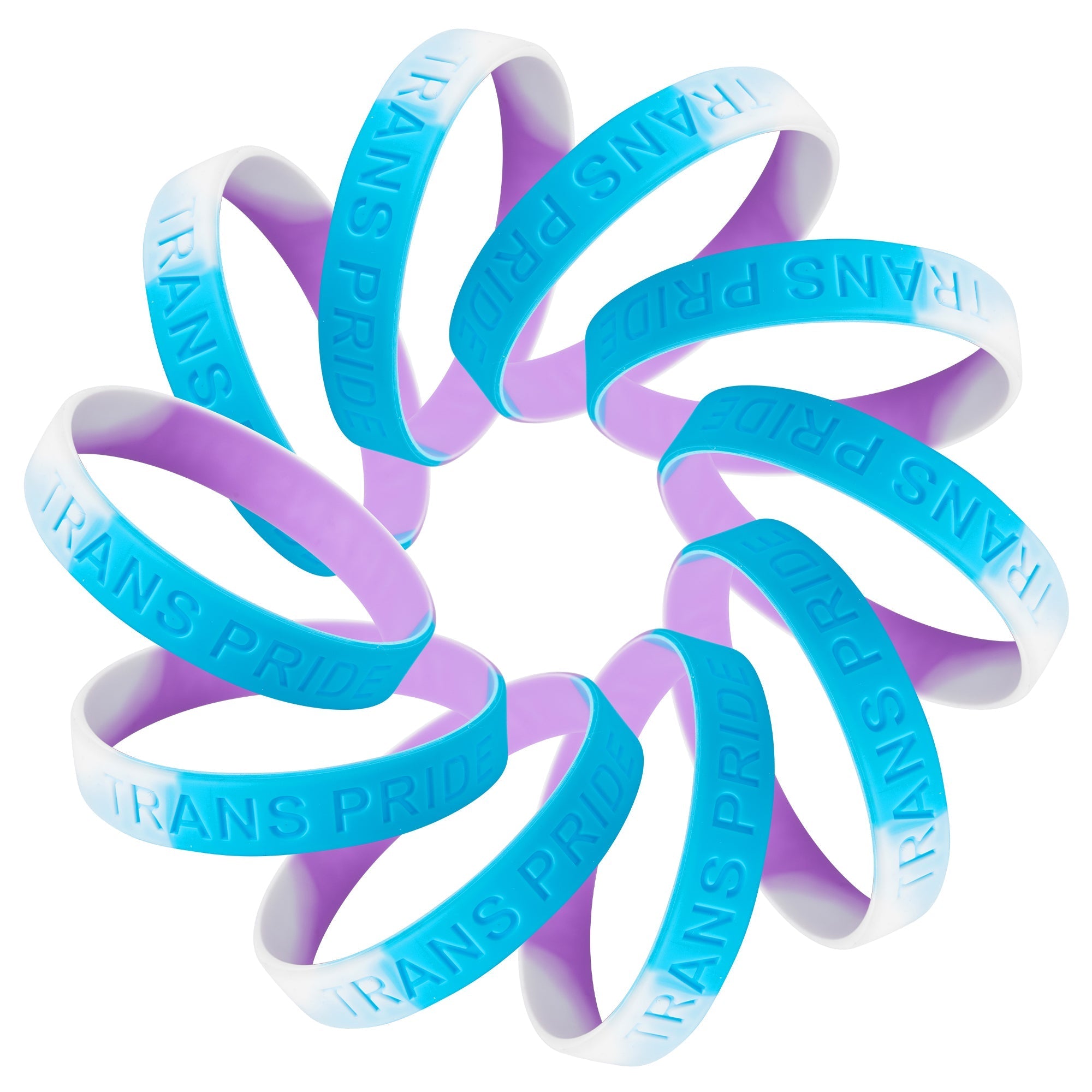 Transgender PRIDE Silicone Bracelets
