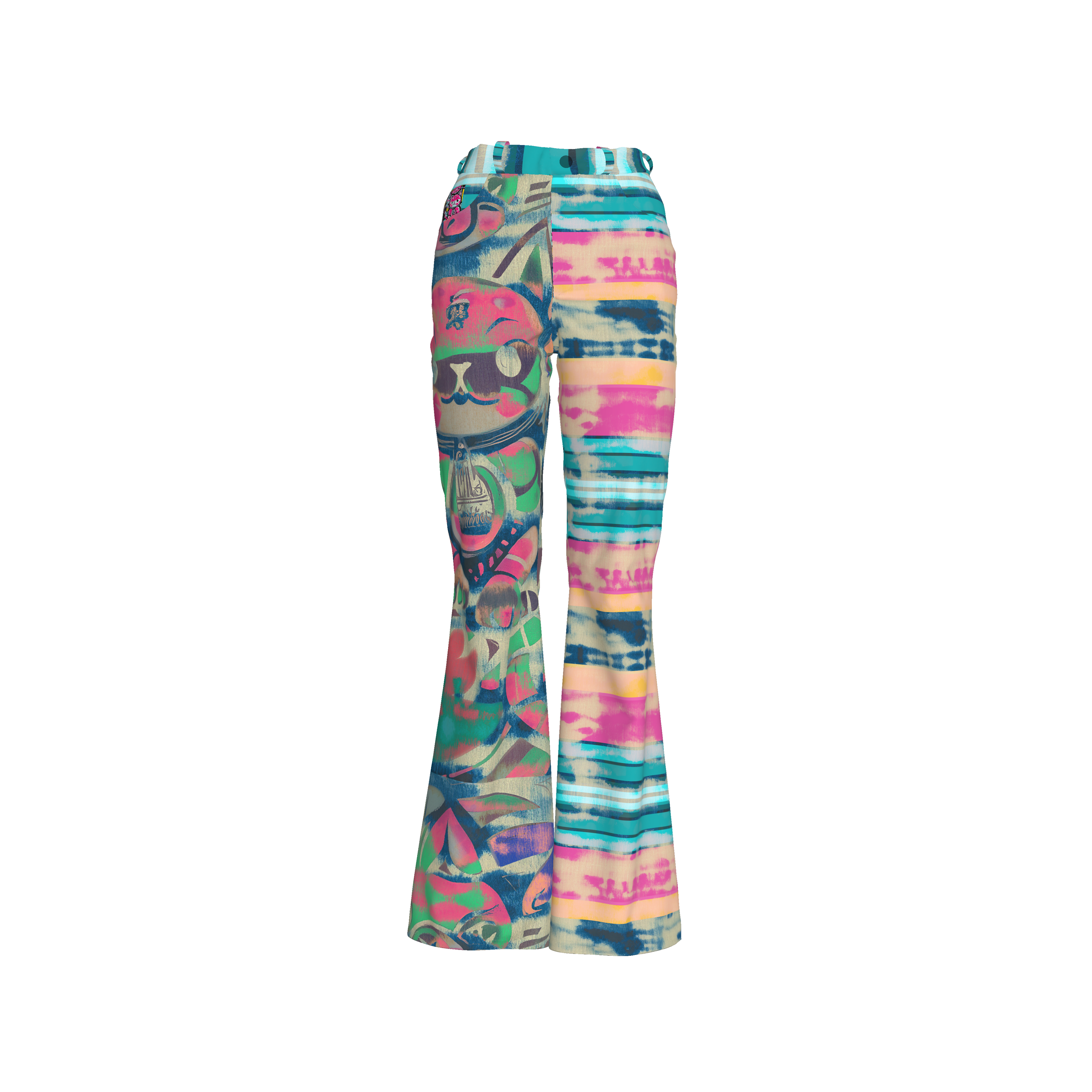 Blicky Kitten Bell Bottom Jeans