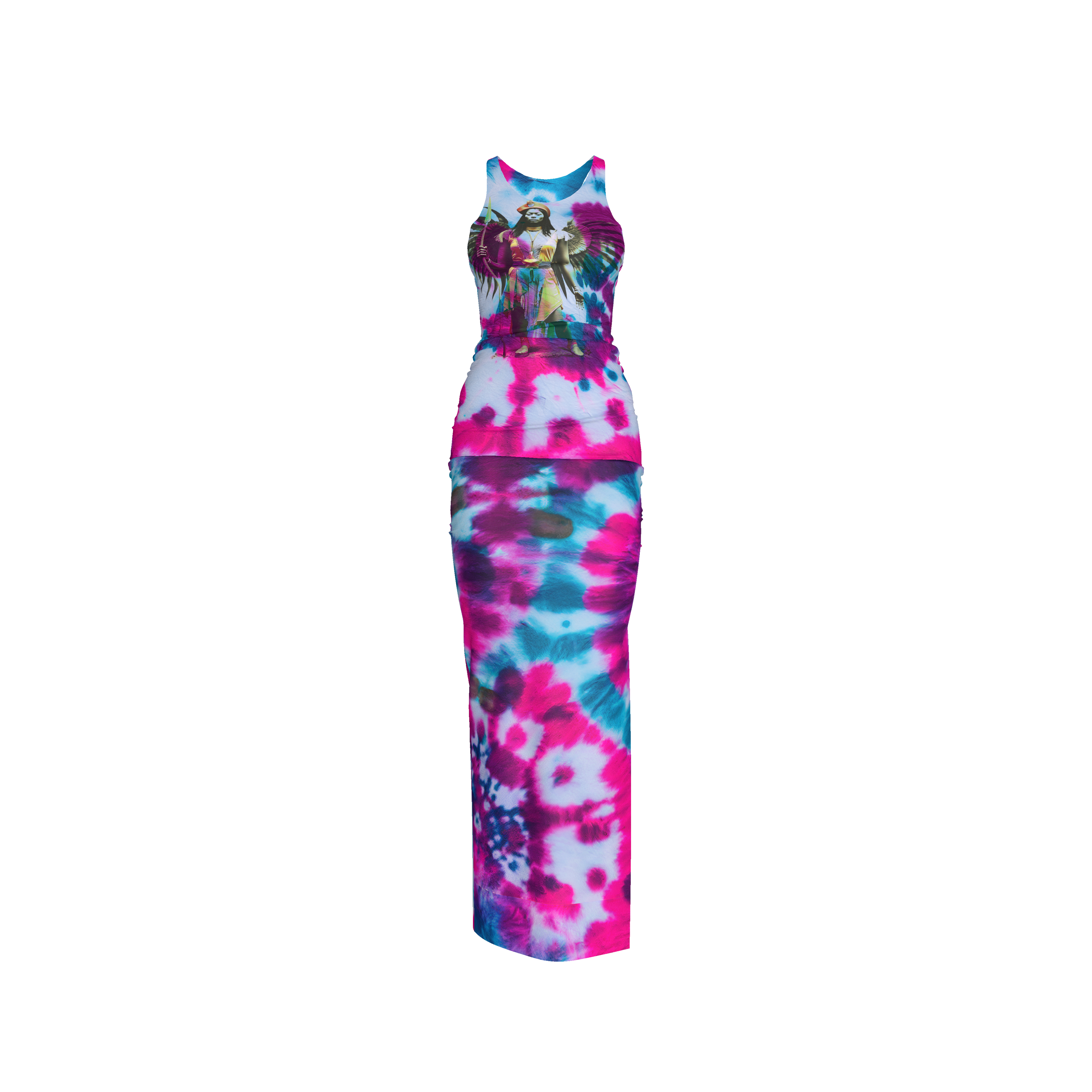 Amaru Khan Patriot Bamboo Cotton Tank Dress