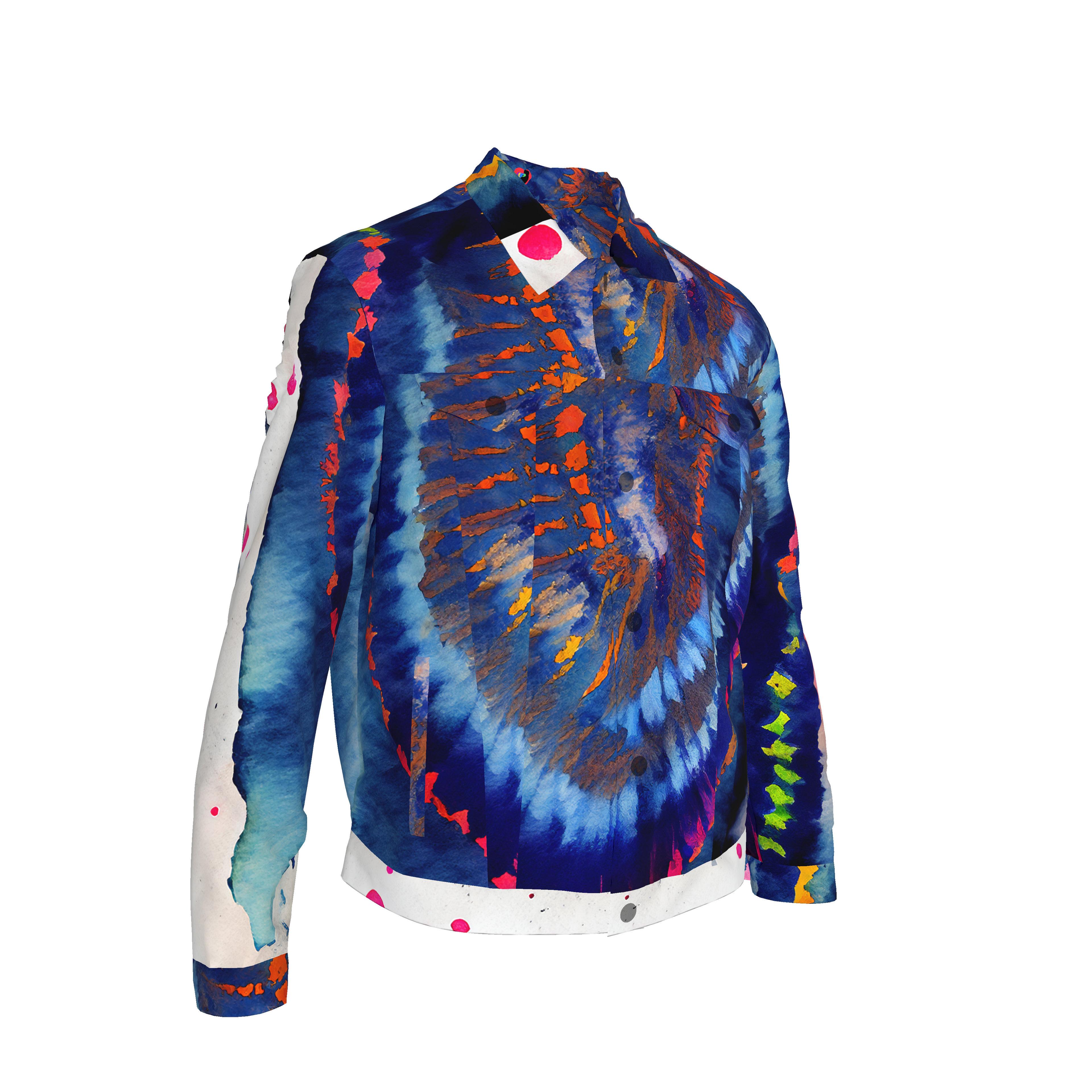 Oracle Rising Shibori Men's Jean Jacket