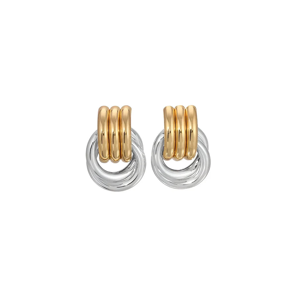 Twin Fusion Rings Earrings