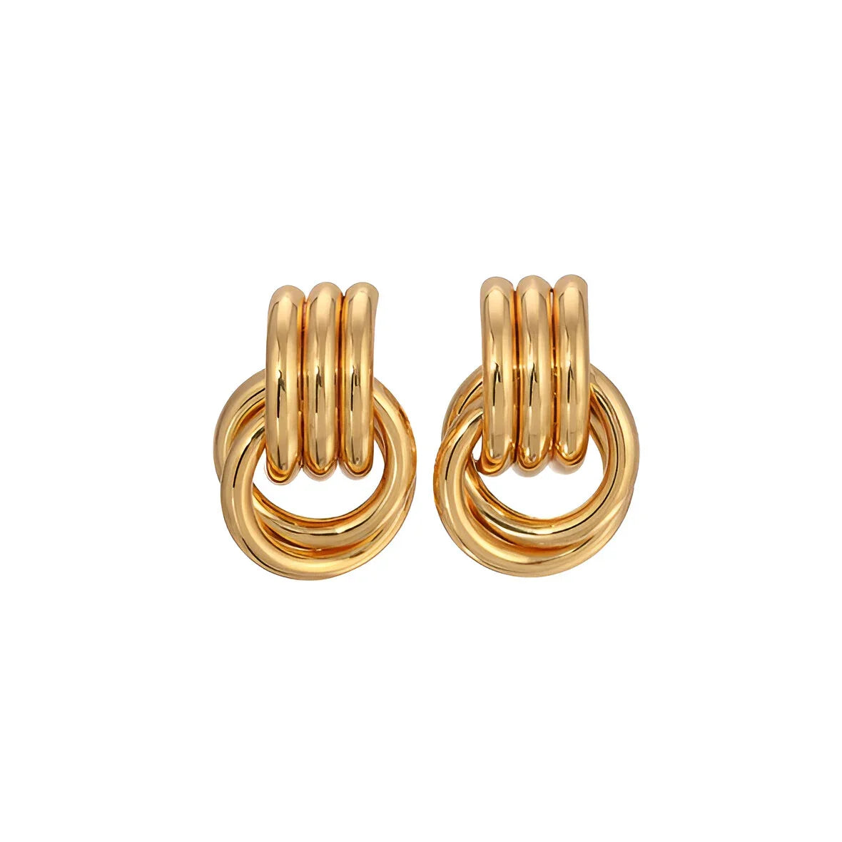 Twin Fusion Rings Earrings