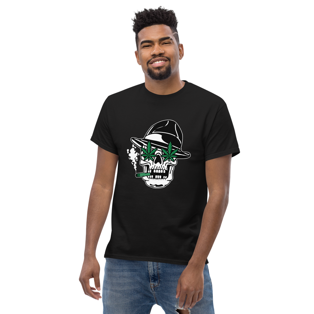 Skull Cannabis Eyes Graphic T-Shirt – Edgy Streetwear Style