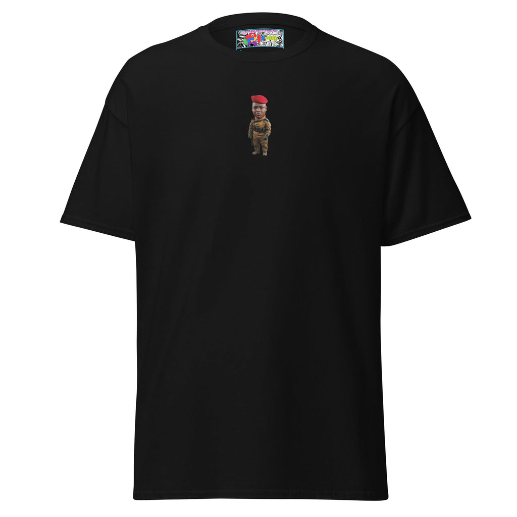 Ibrahim Traoré Fine Embroidery Unisex classic tee