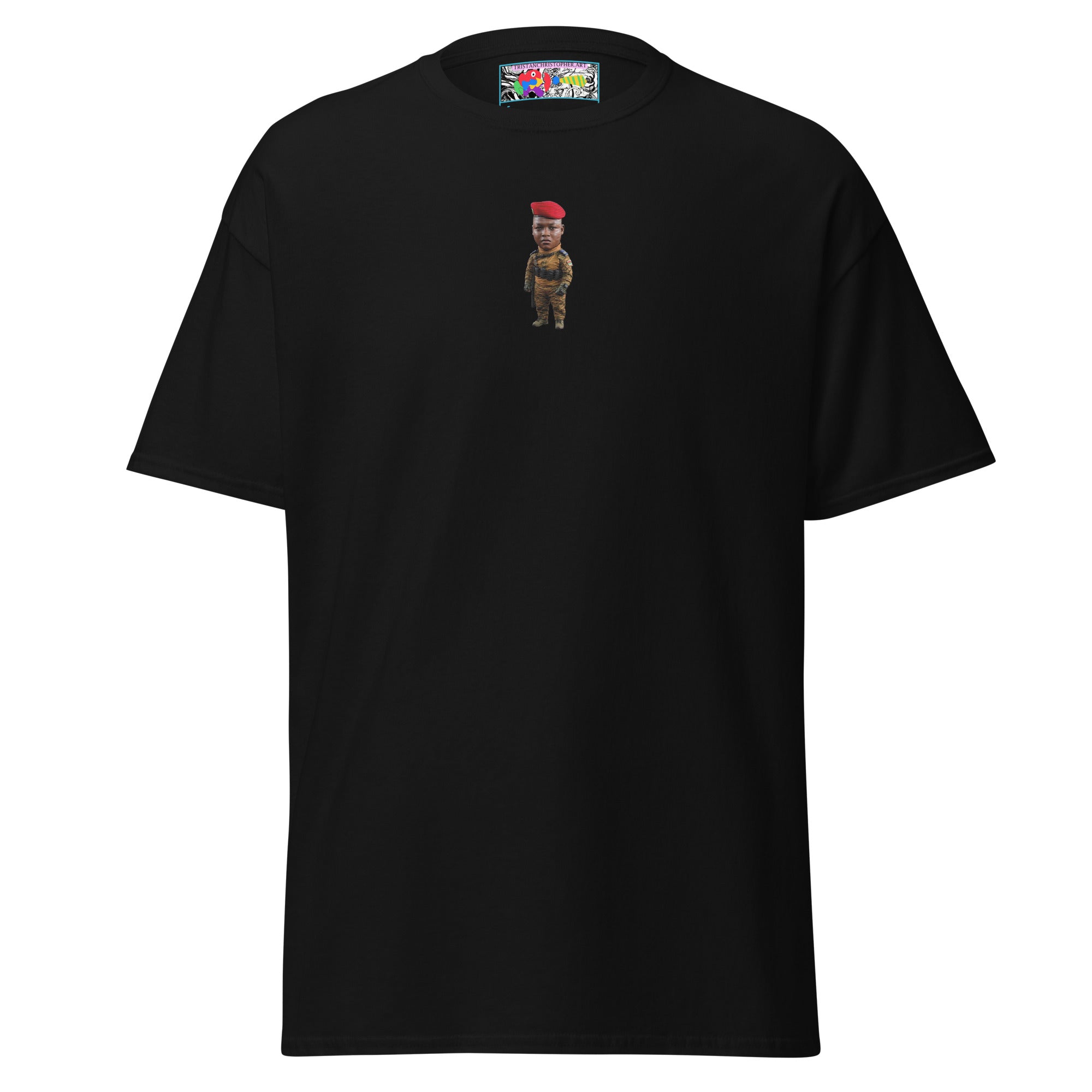 Ibrahim Traoré Fine Embroidery Unisex classic tee