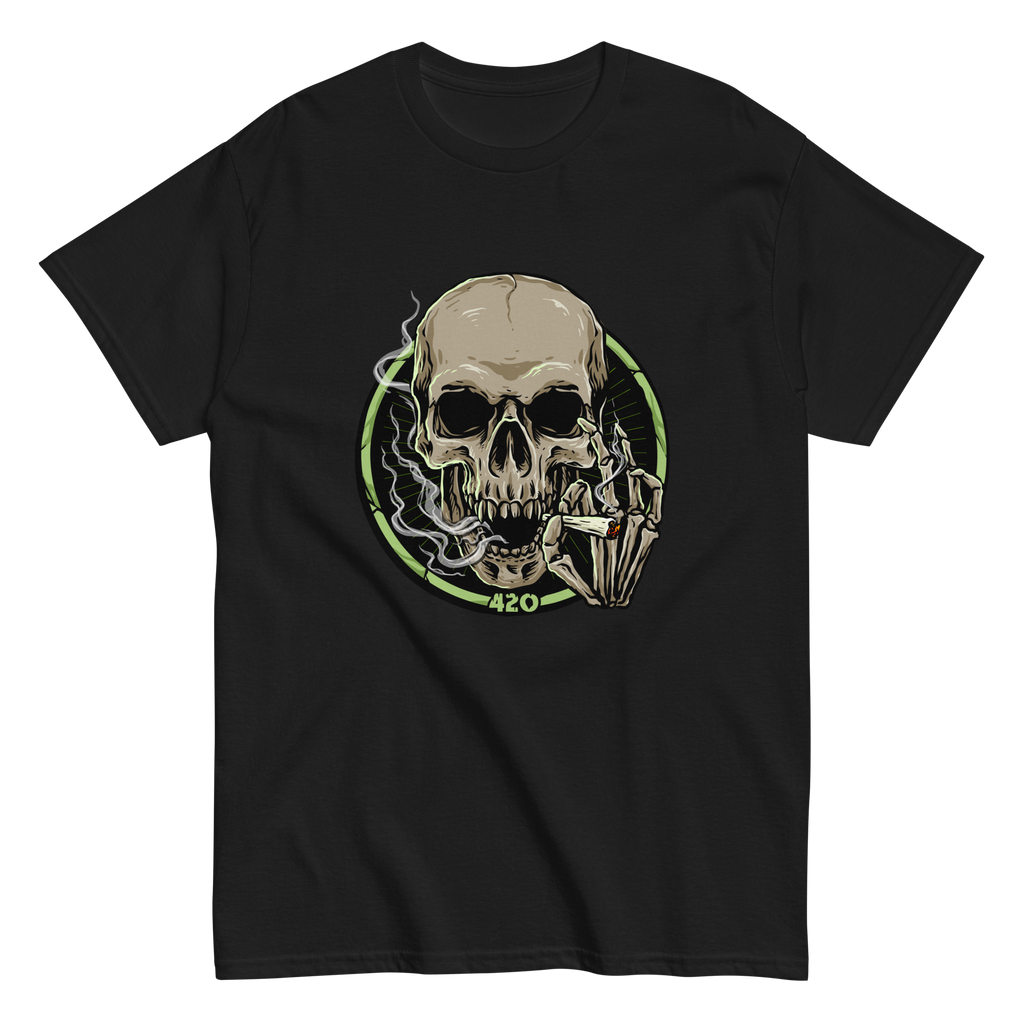 420 Skull Graphic T-Shirt - Bold Streetwear Style