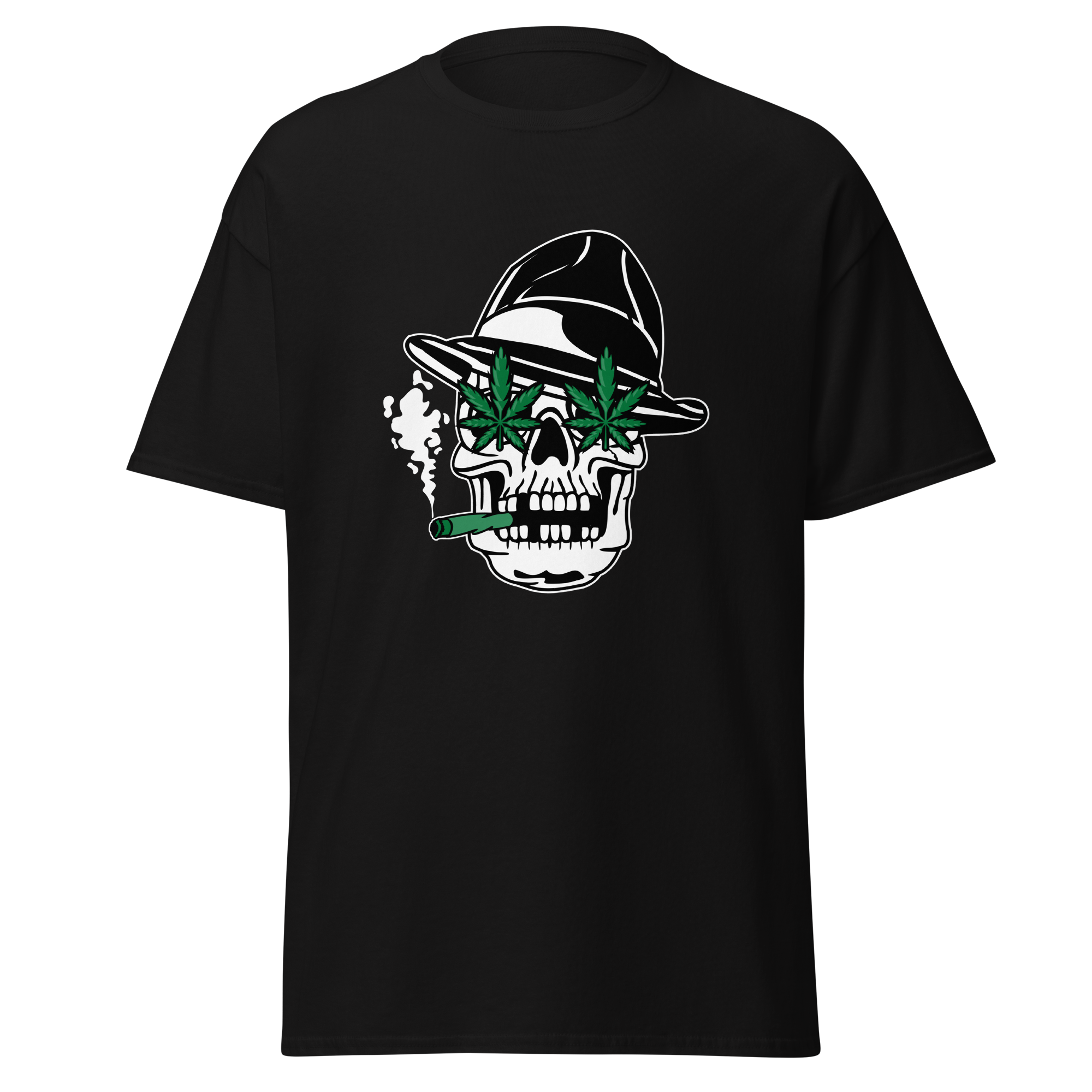 Skull Cannabis Eyes Graphic T-Shirt – Edgy Streetwear Style