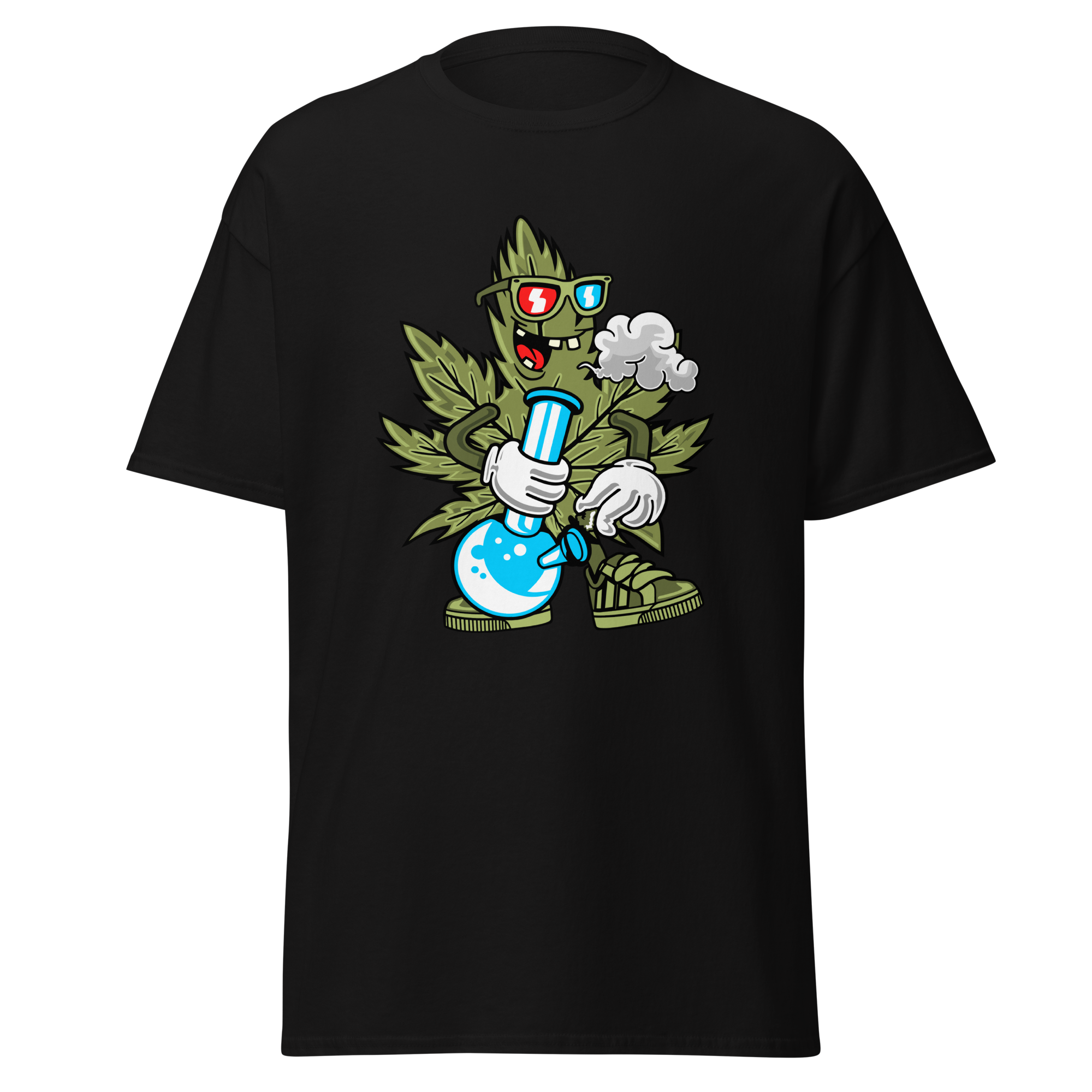 Cannabis Bong Cartoon T-Shirt – Funny & Stoner Graphic Tee