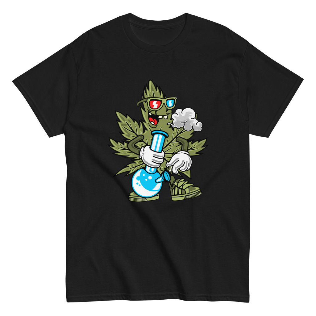 Cannabis Bong Cartoon T-Shirt – Funny & Stoner Graphic Tee