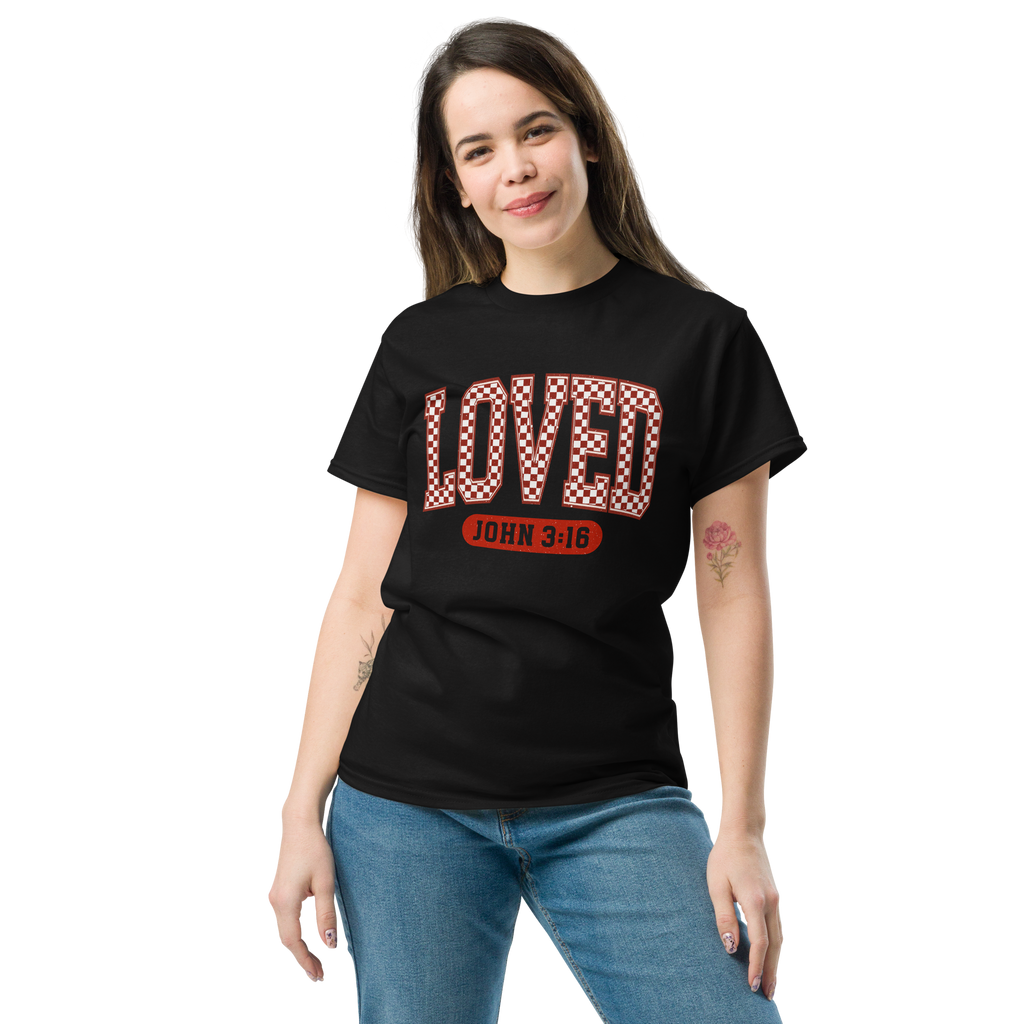 Loved – John 3:16 Christian T-Shirt