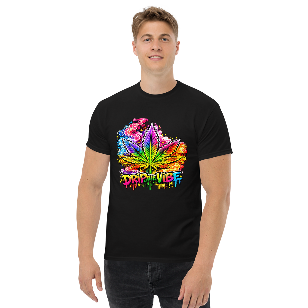 “Drip The Vibe” Unisex Graphic T-Shirt – Colorful Artistic Streetwear Design