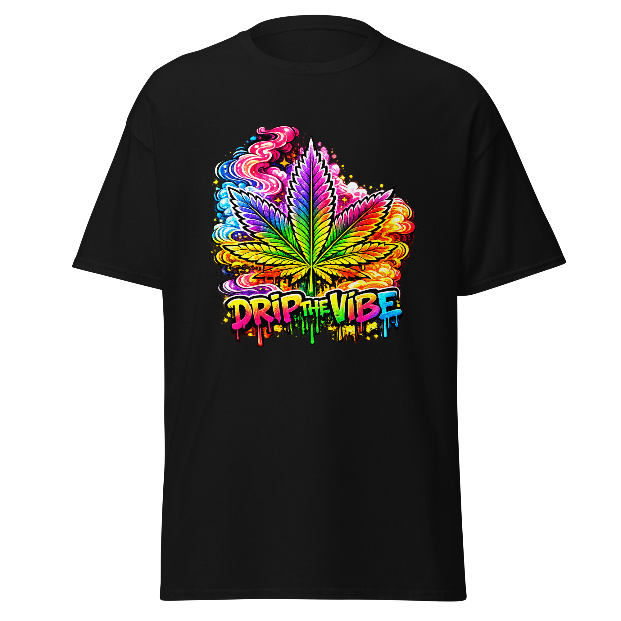 “Drip The Vibe” Unisex Graphic T-Shirt – Colorful Artistic Streetwear Design