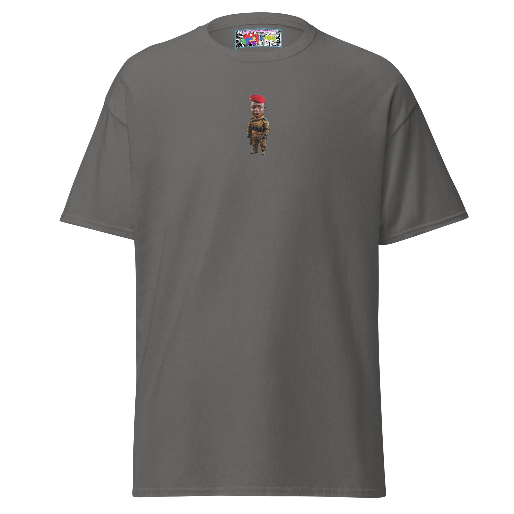 Ibrahim Traoré Fine Embroidery Unisex classic tee