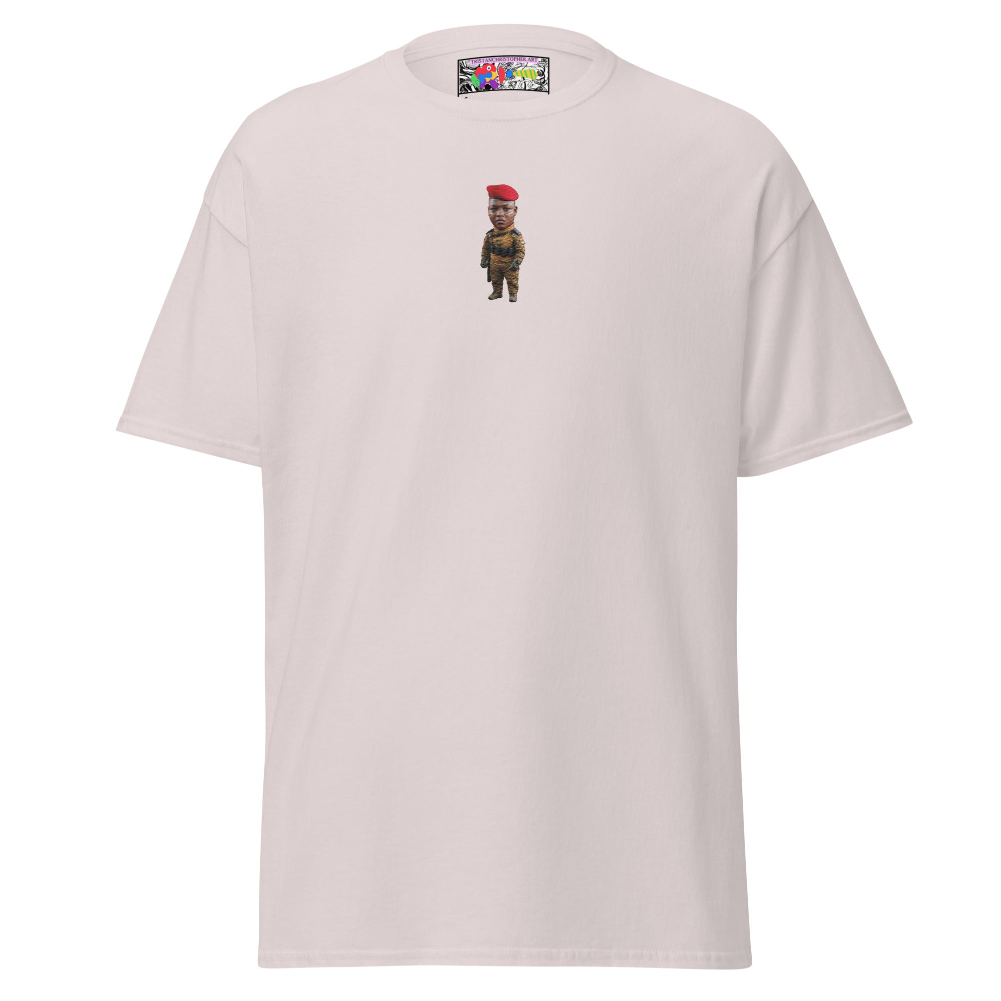 Ibrahim Traoré Fine Embroidery Unisex classic tee