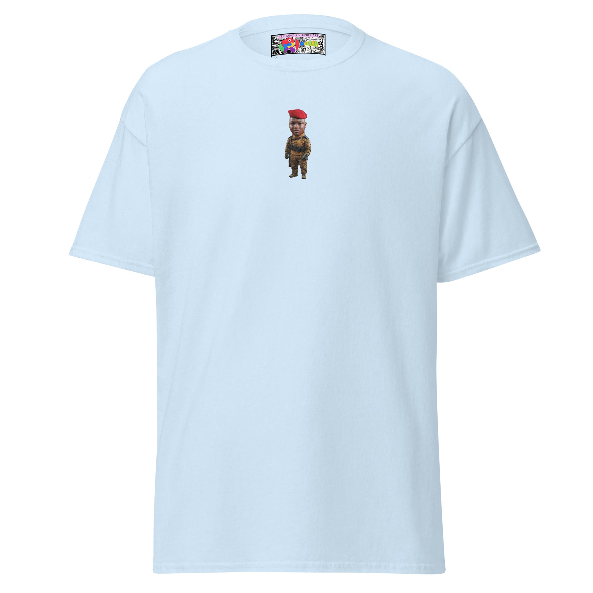 Ibrahim Traoré Fine Embroidery Unisex classic tee