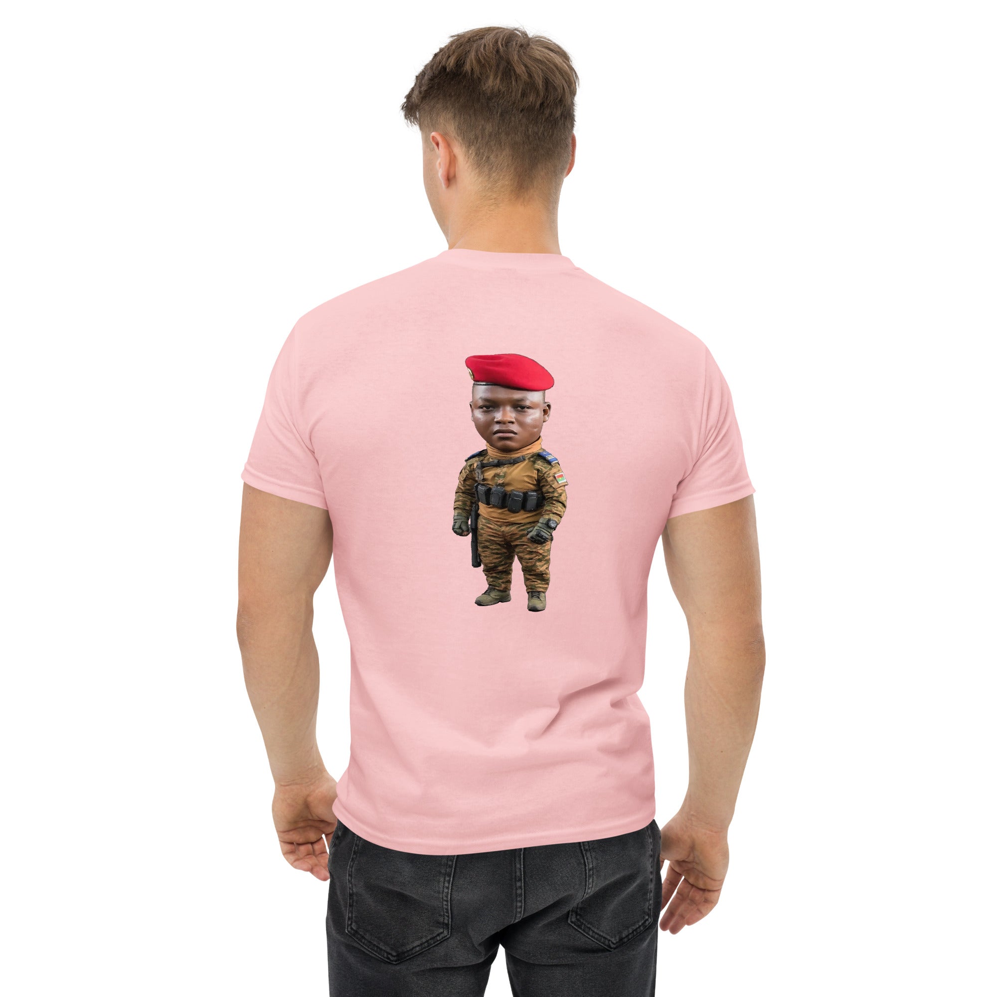 Ibrahim Traoré Fine Embroidery Unisex classic tee