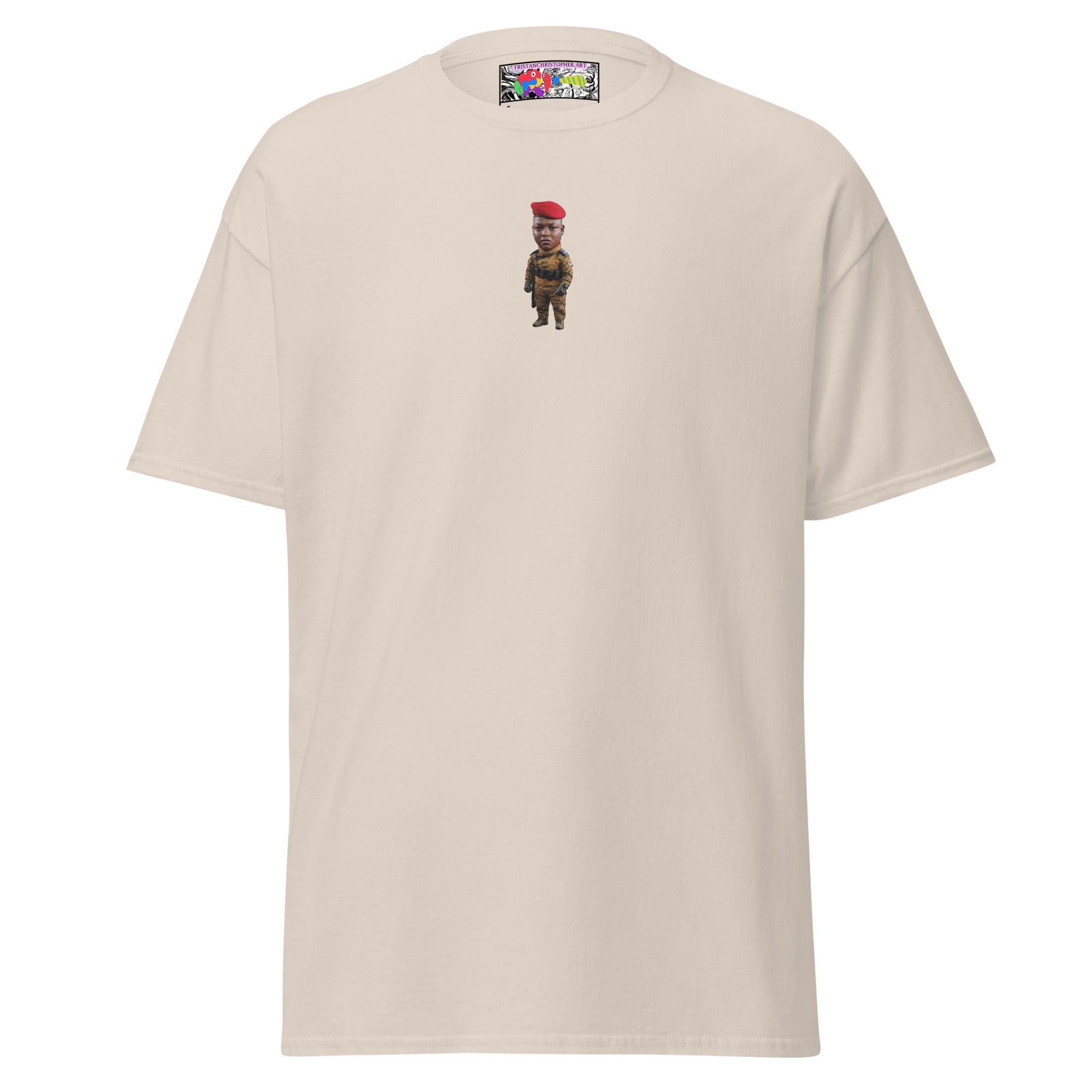 Ibrahim Traoré Fine Embroidery Unisex classic tee
