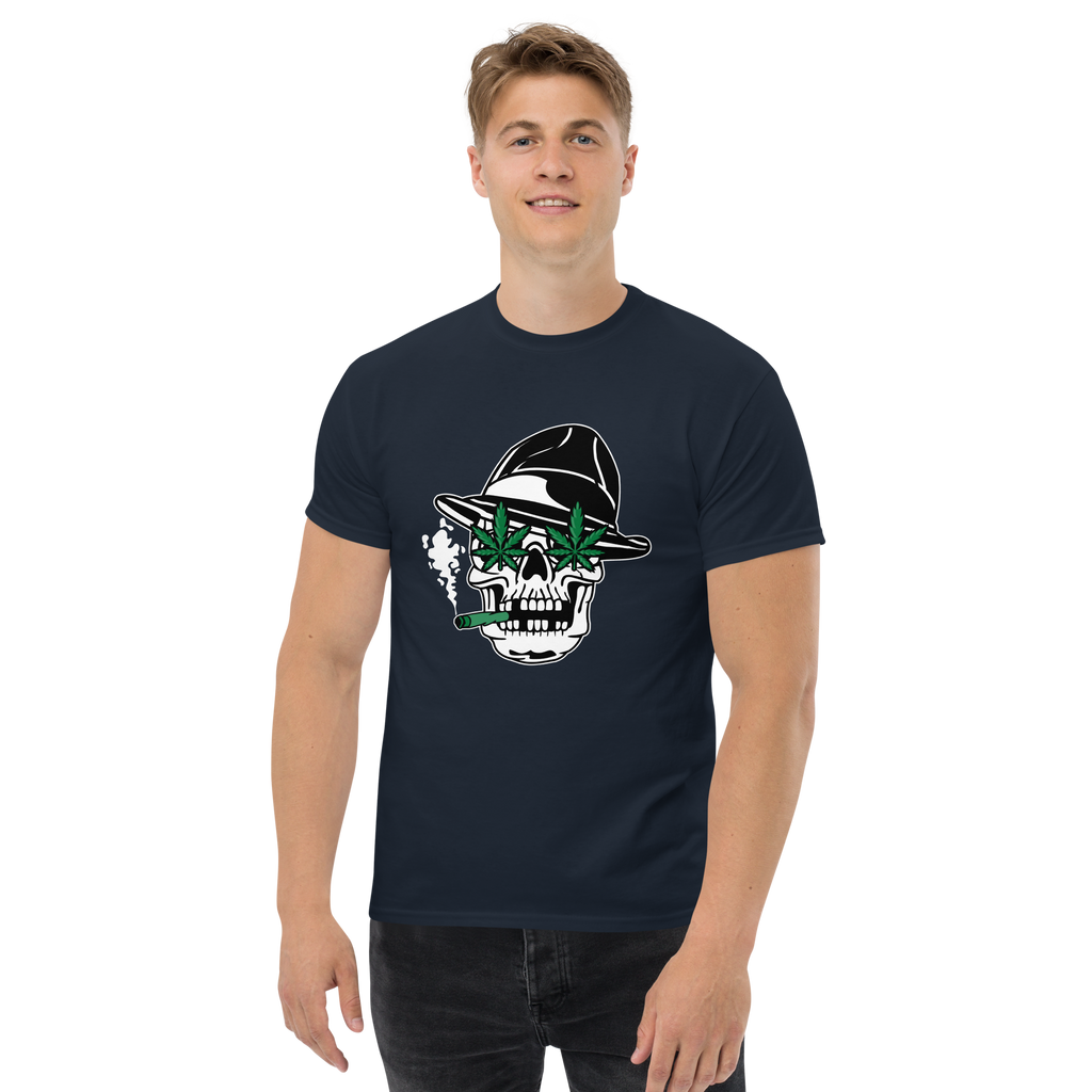 Skull Cannabis Eyes Graphic T-Shirt – Edgy Streetwear Style