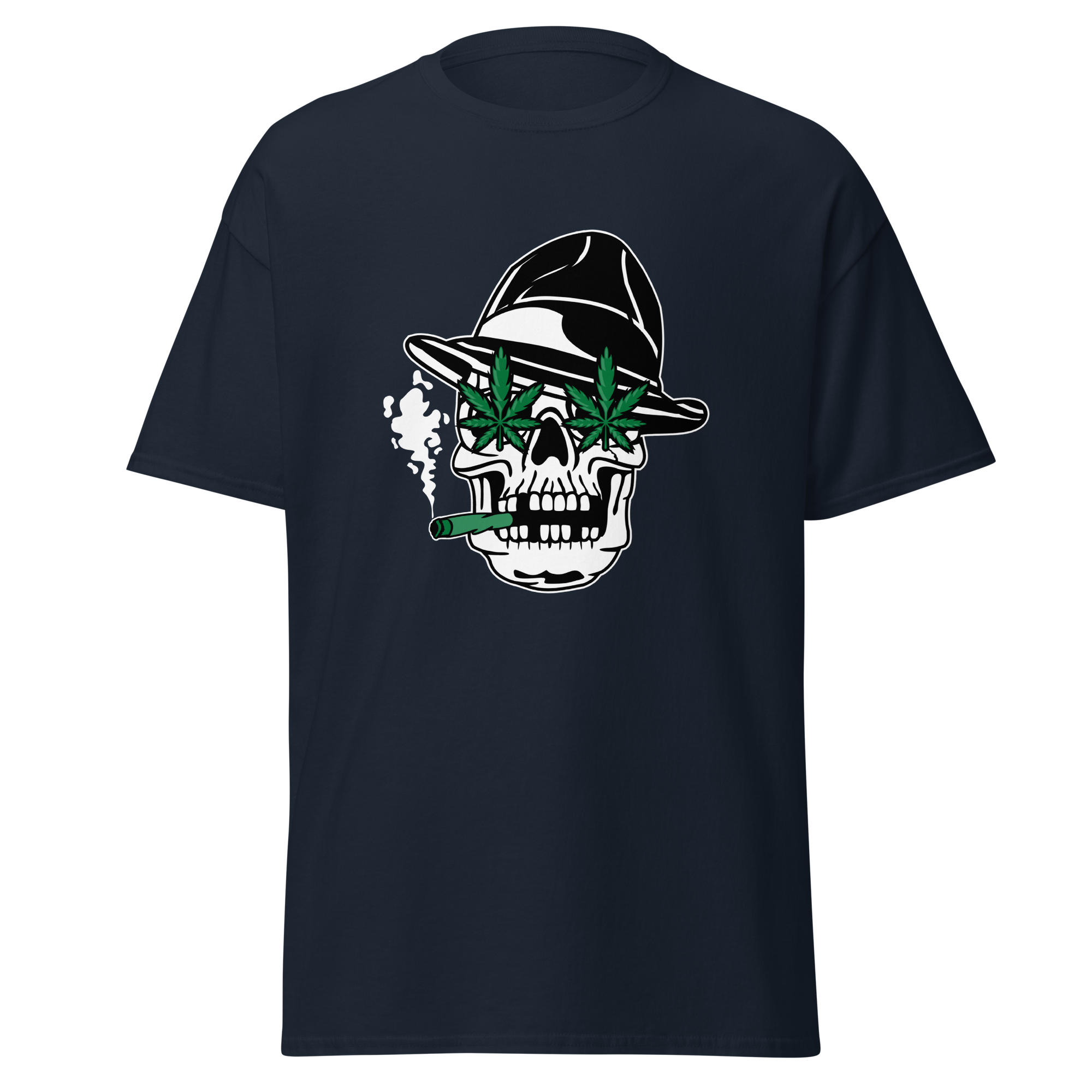 Skull Cannabis Eyes Graphic T-Shirt – Edgy Streetwear Style