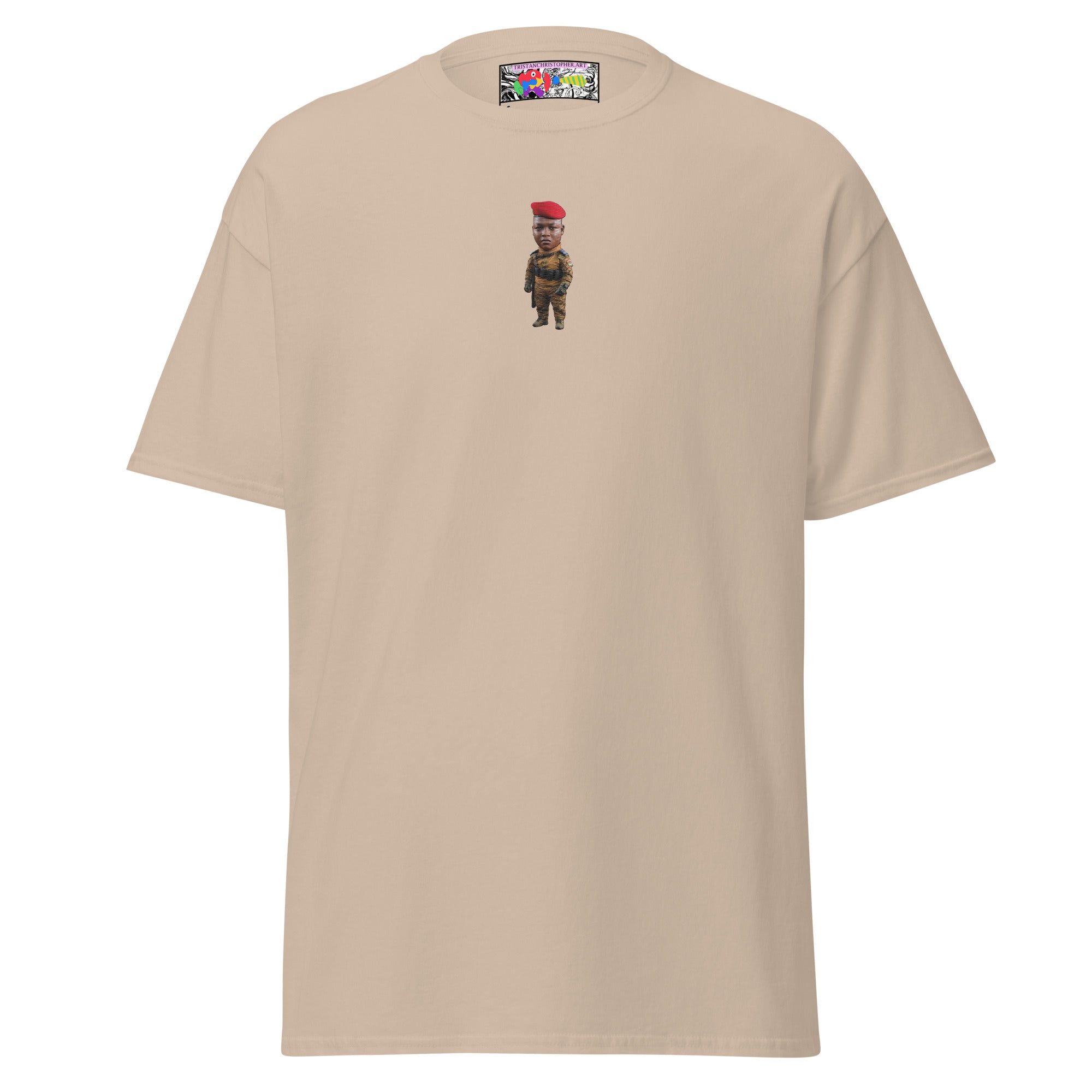 Ibrahim Traoré Fine Embroidery Unisex classic tee
