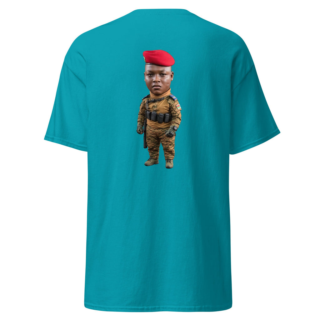 Ibrahim Traoré Fine Embroidery Unisex classic tee