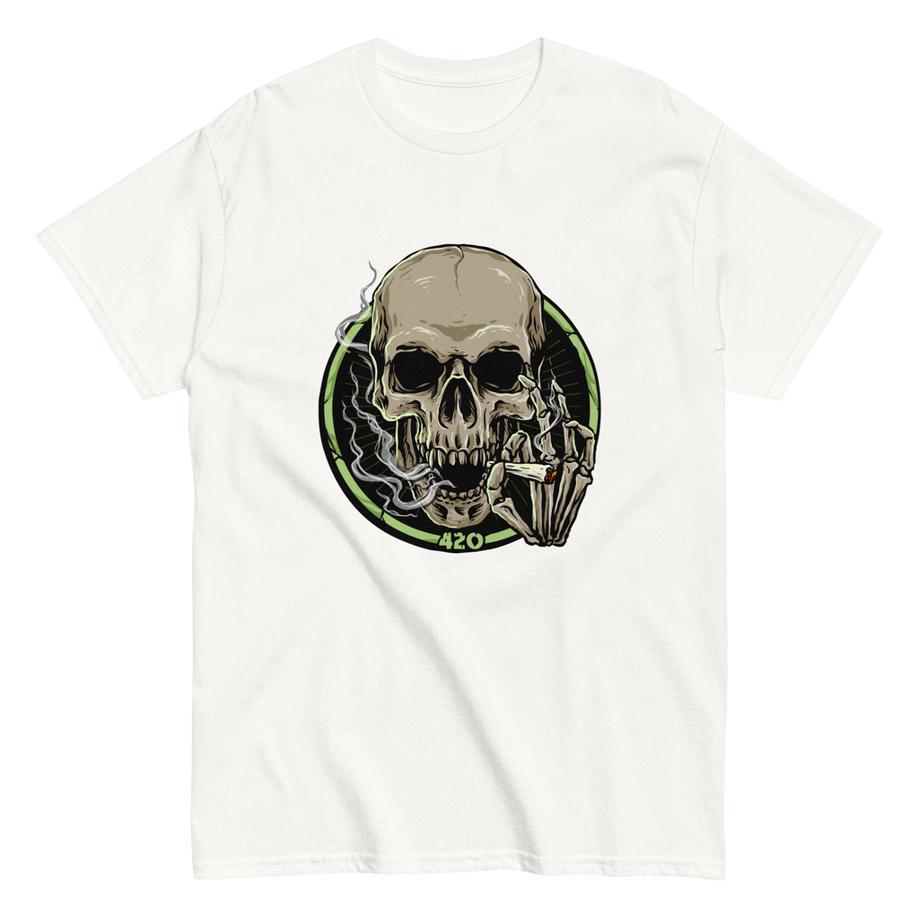 420 Skull Graphic T-Shirt - Bold Streetwear Style