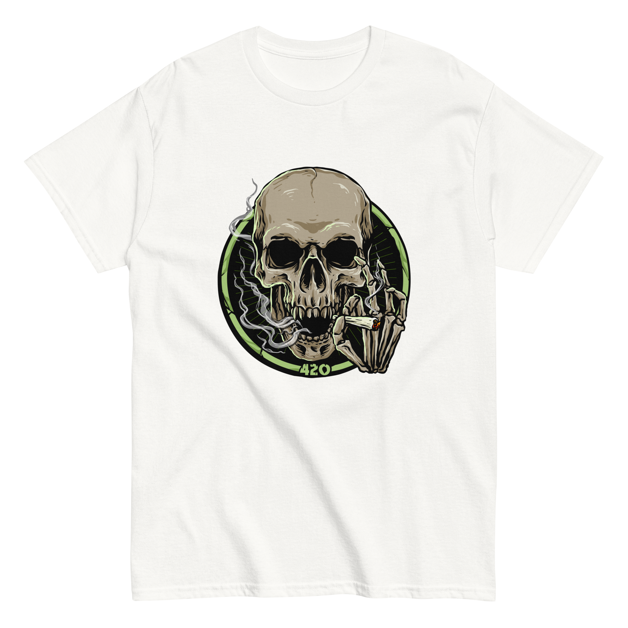 420 Skull Graphic T-Shirt - Bold Streetwear Style