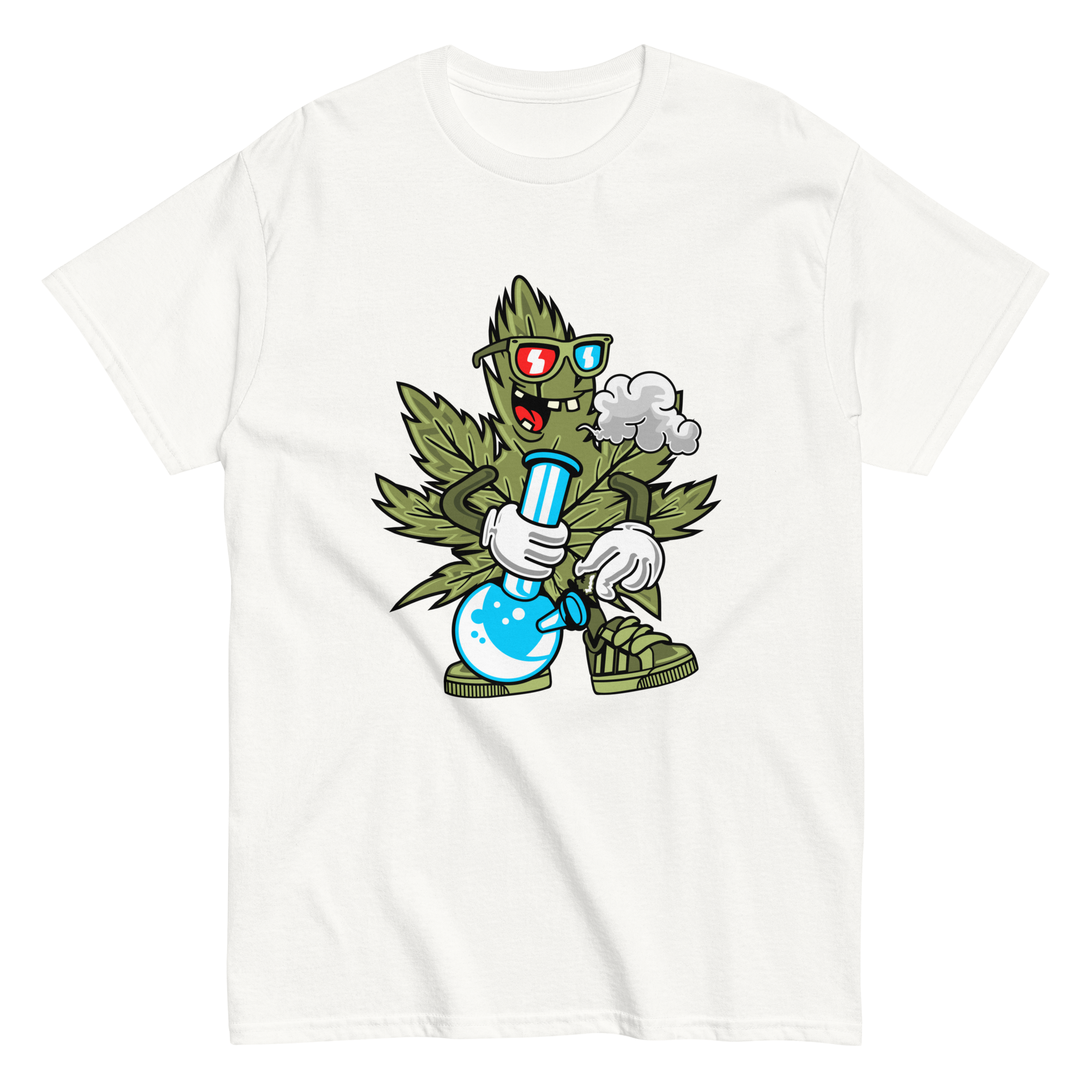 Cannabis Bong Cartoon T-Shirt – Funny & Stoner Graphic Tee